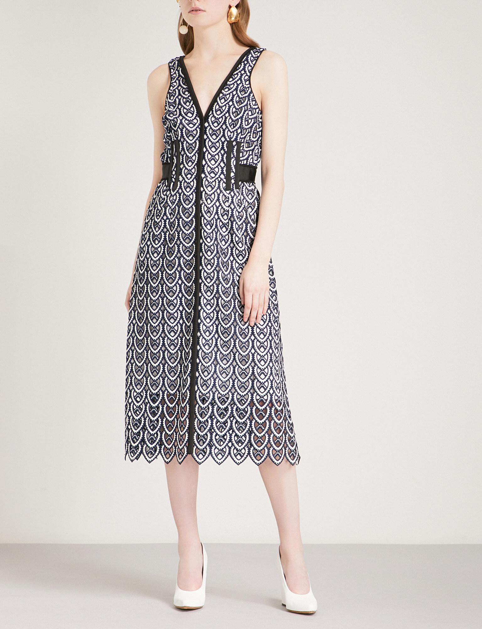 self portrait sweetheart azaelea dress