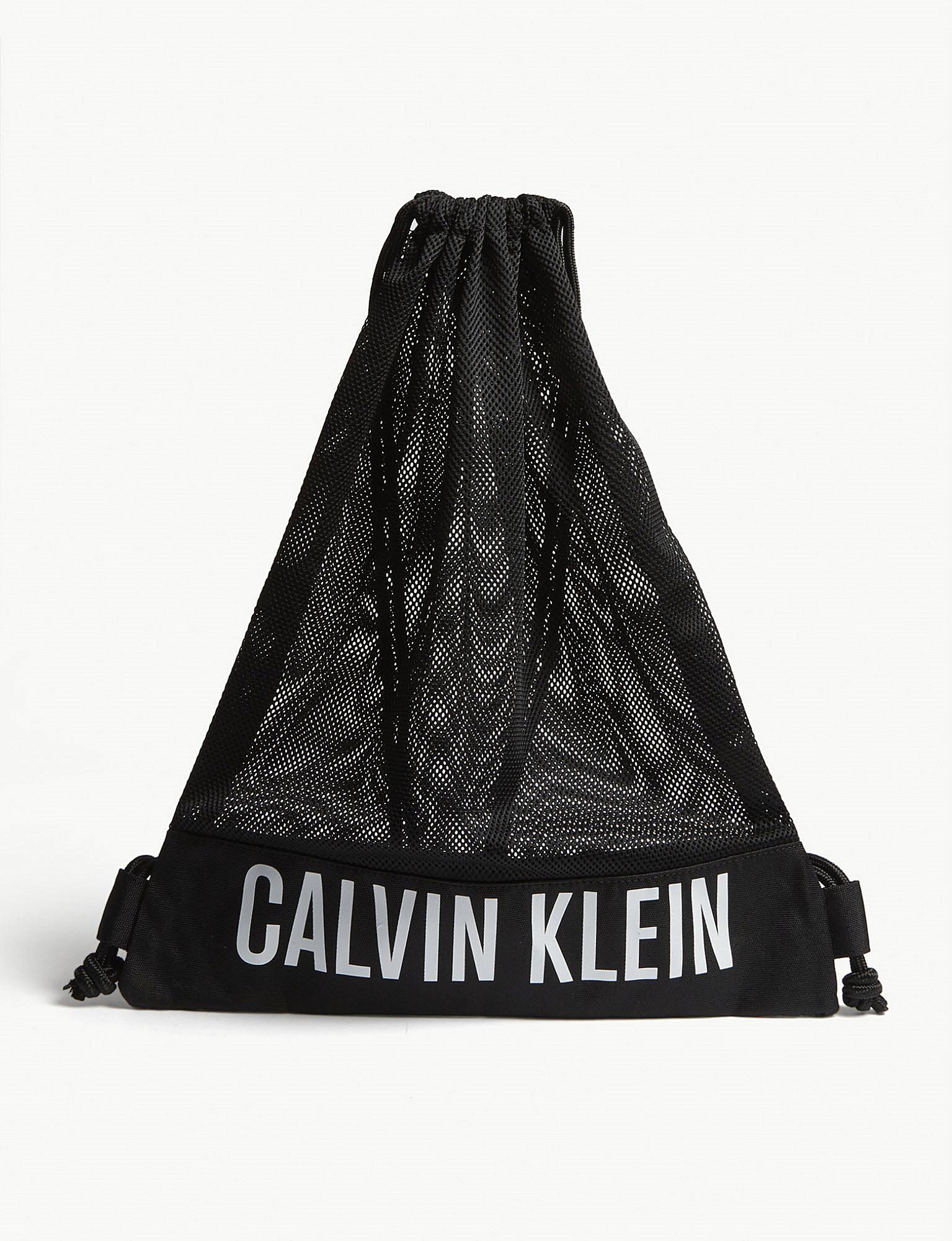 calvin klein drawstring bag