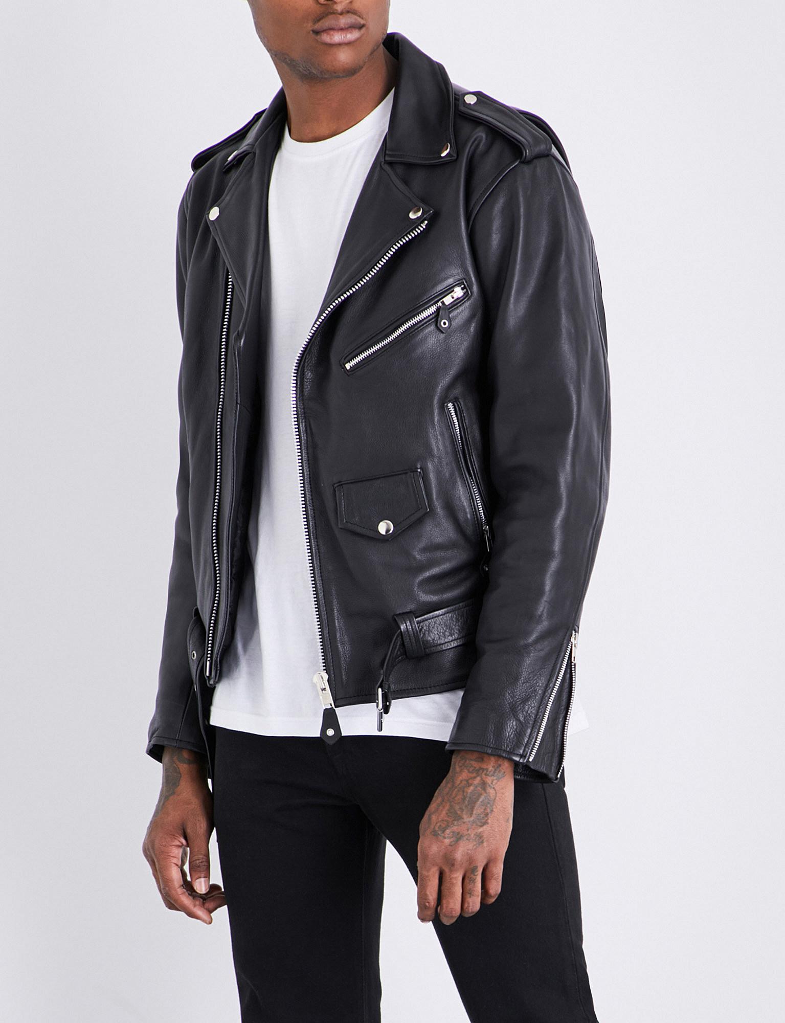 leather jacket with roses