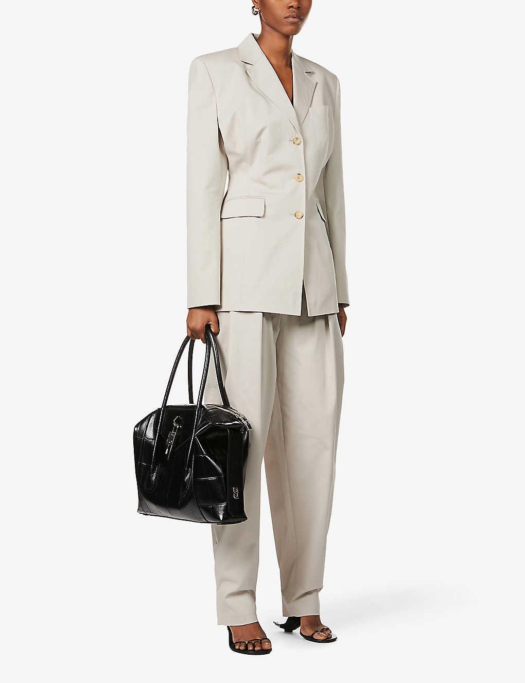 Givenchy Black Antigona Soft Lock Medium Leather Shoulder Bag - Lyst