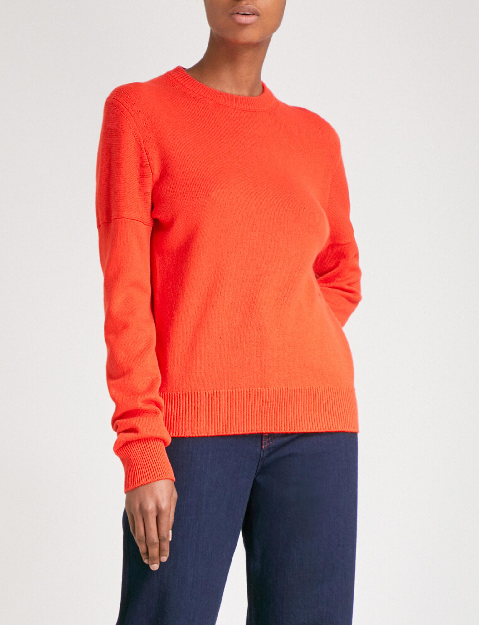 calvin klein orange jumper