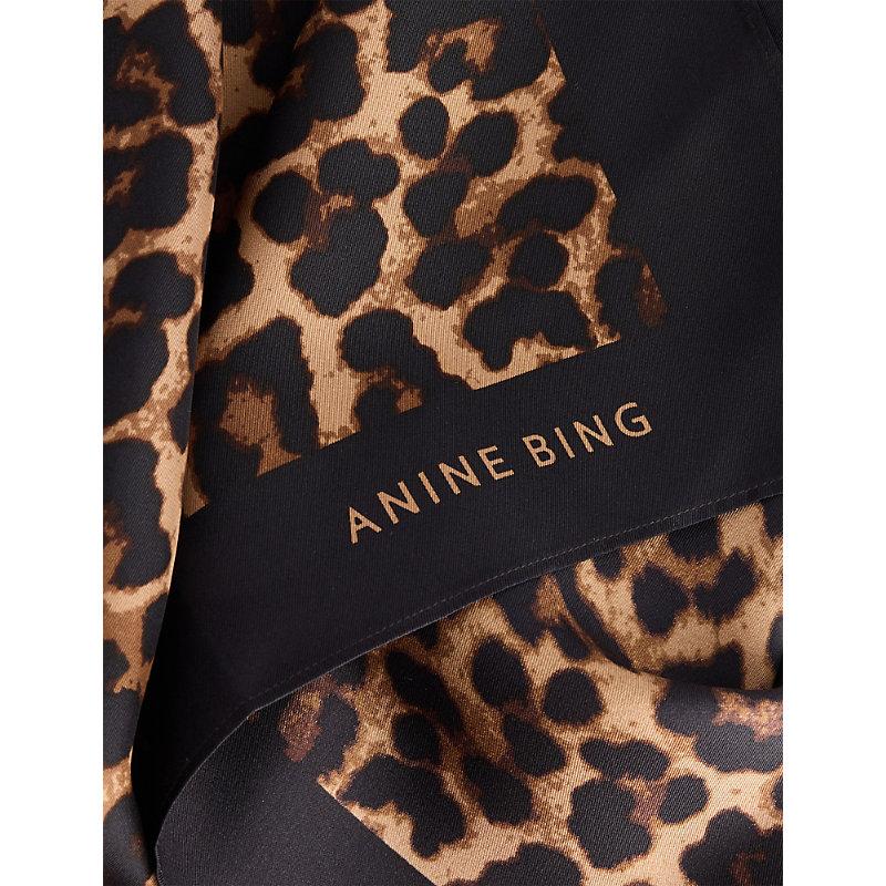 スカーフ York Monogram Scarf - ANINE BING - Silk - Printed Anine Bing York Monogram Scarf - Silk - Printed | THE LIST