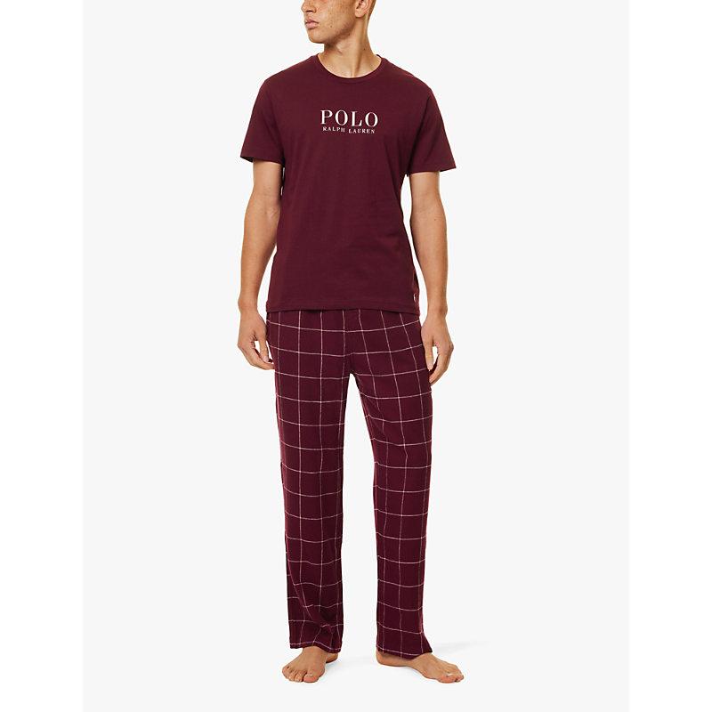 Polo Ralph Lauren Check Pattern Cotton Pyjama Bottoms in Red for Men Lyst UK