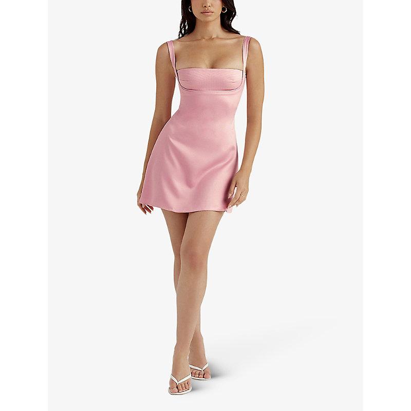 strapless open back dress House of CB Kara Mini – shortandsweethire main image 1