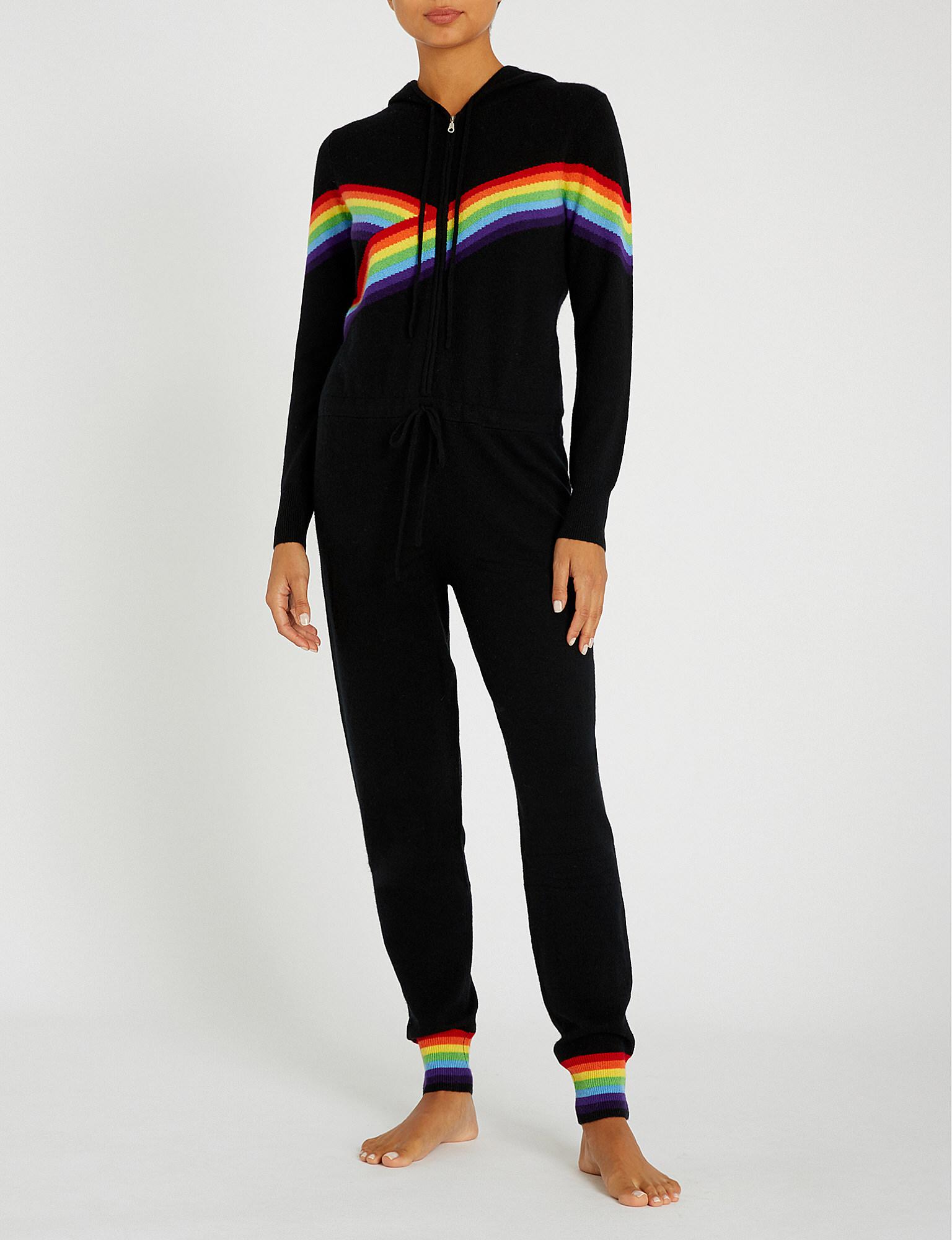 cashmere rainbow tracksuit