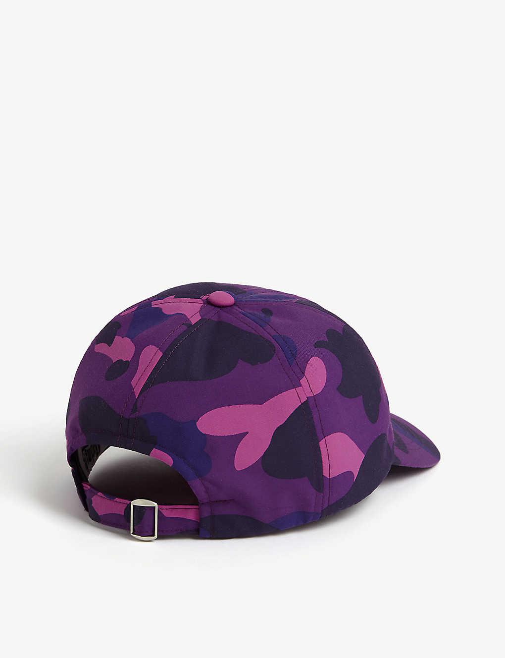 A Bathing Ape Bape Camouflage Baseball Cap in Purple for Men | Lyst