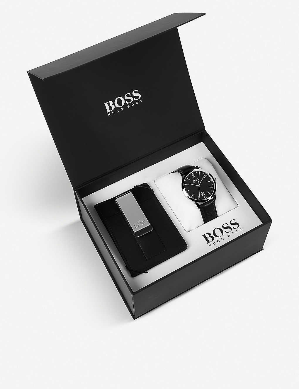 hugo boss watch wallet set