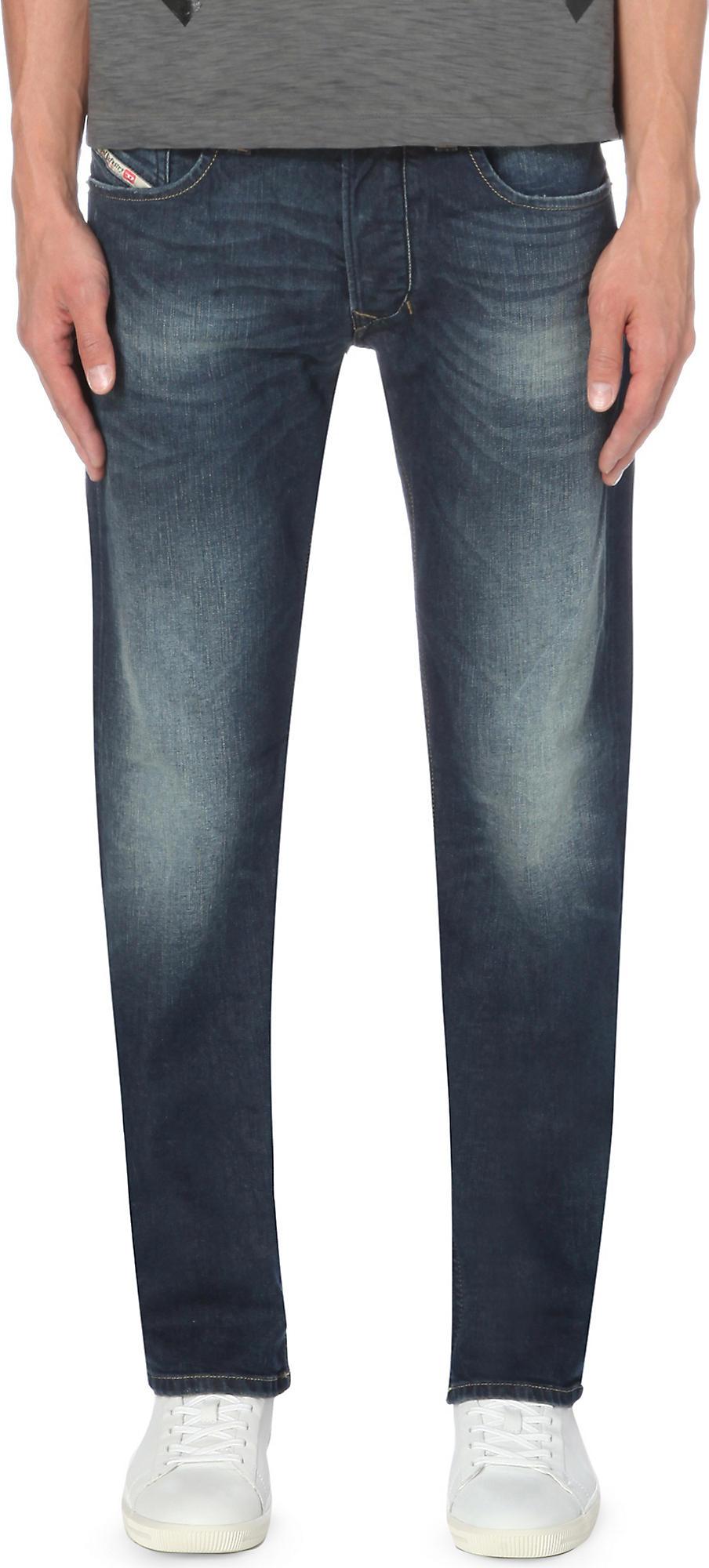 DIESEL Men's Blue Larkee 0853r Straight Jeans for Men | Lyst UK