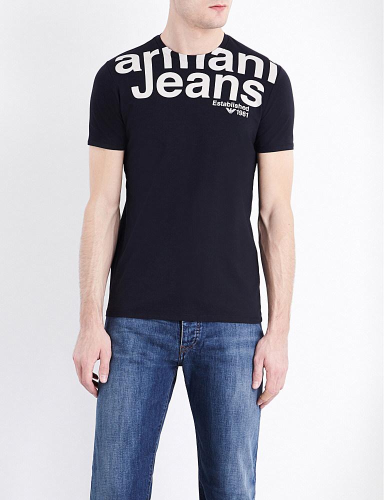 armani jeans t shirt mens