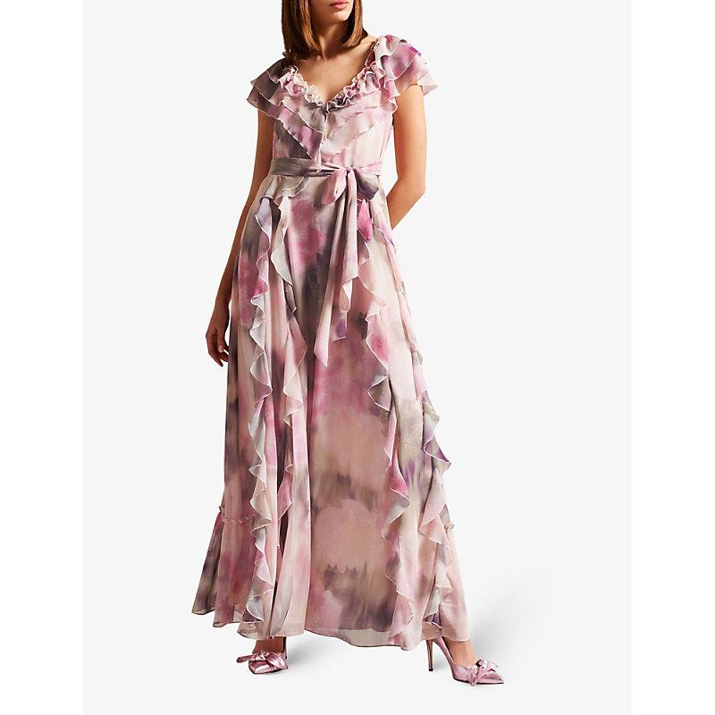 Ted baker pink maxi clearance dress