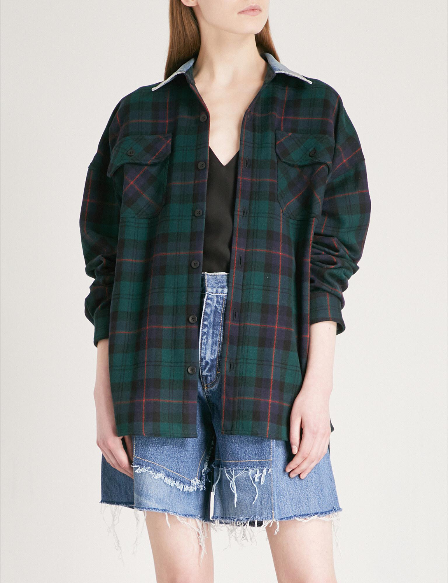 fear of god flannel denim collar