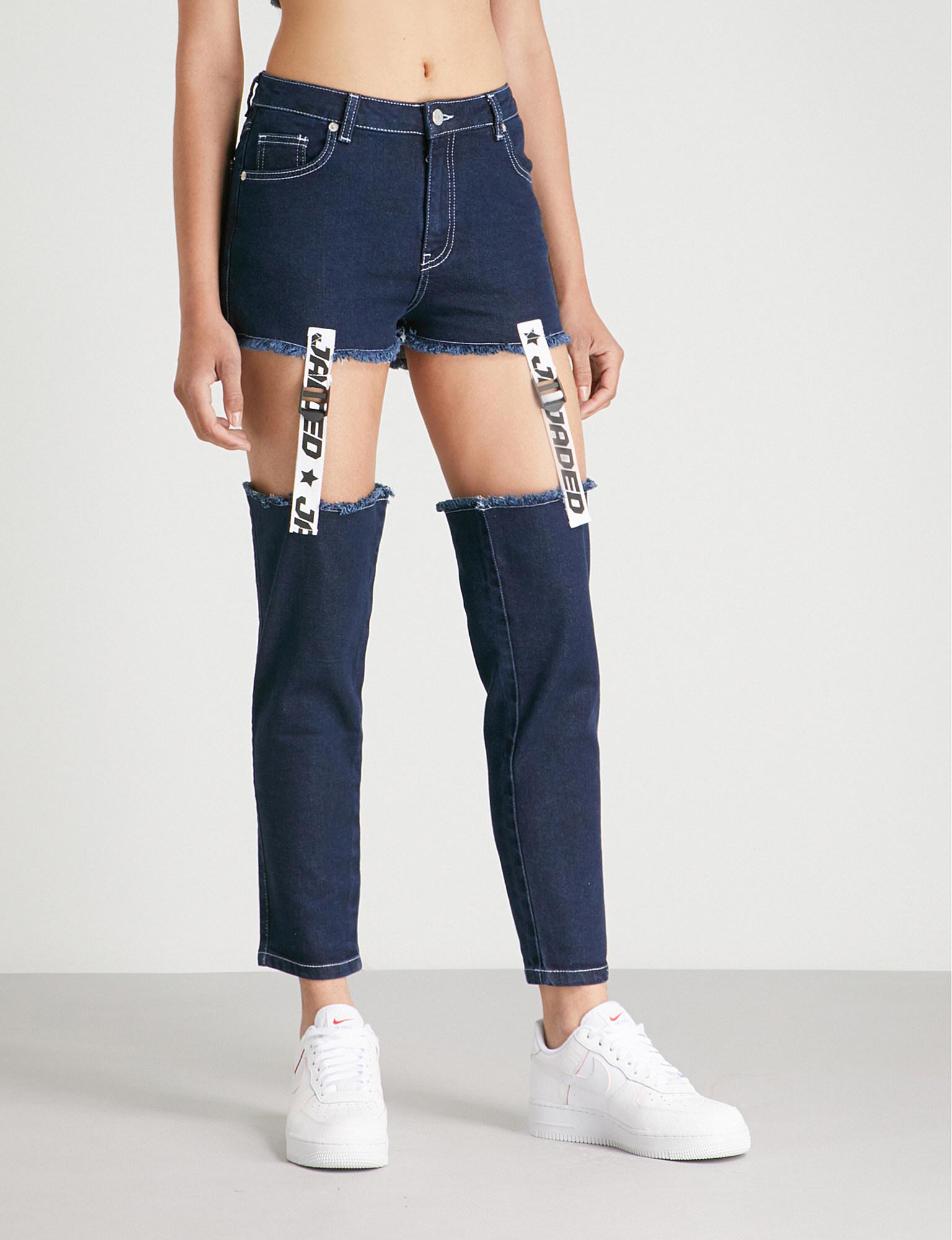 buckle high rise jeans