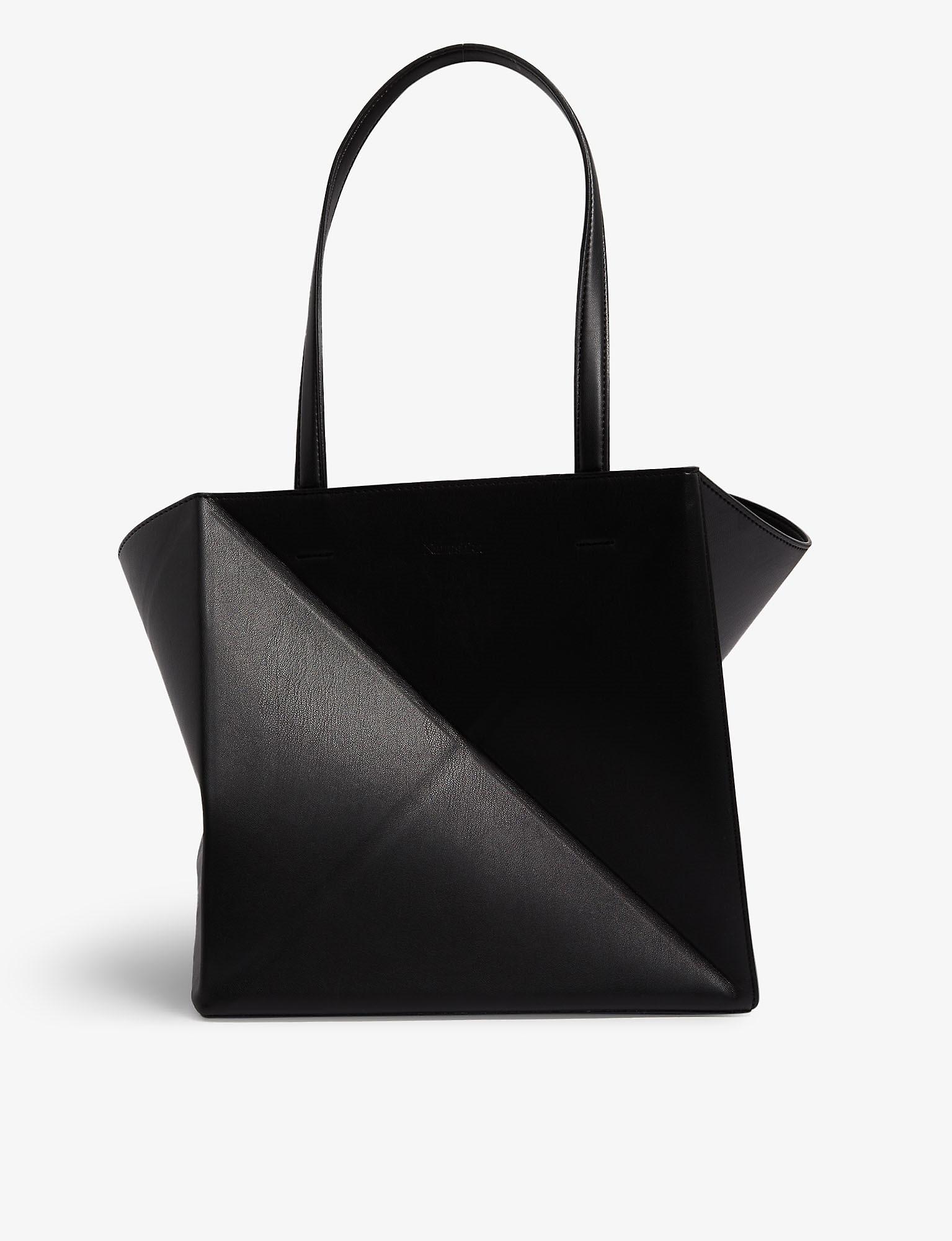 Nanushka Origami Vegan Leather Tote Bag in Black | Lyst