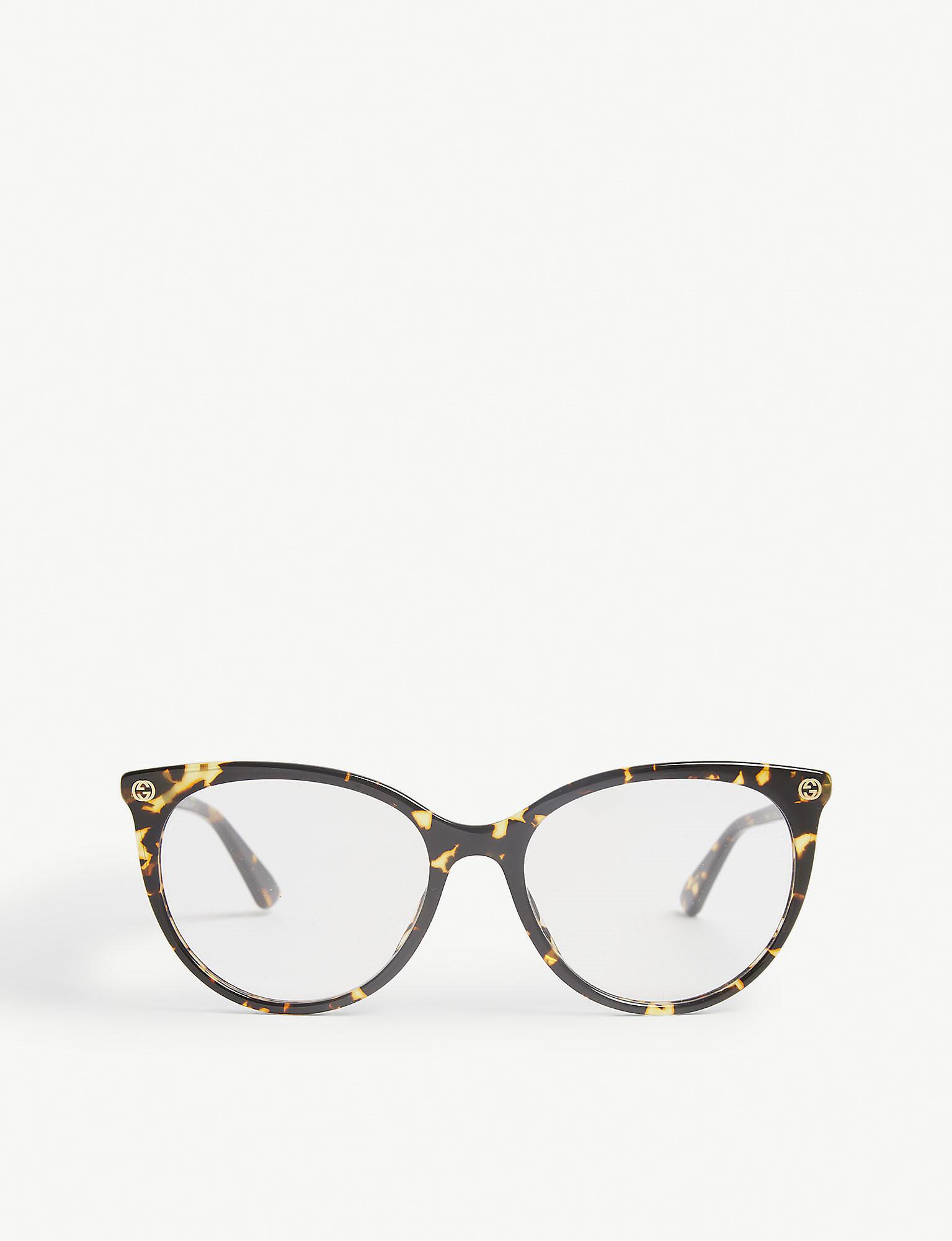 Gucci GG0093O Cateyeframe Glasses in Brown Lyst