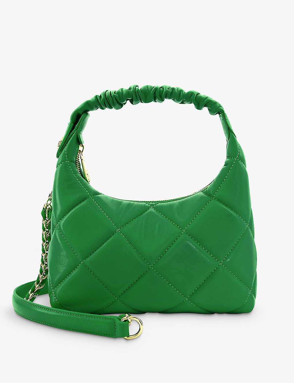 Dune Duchess Medium Quilted Leather Shoulder Bag in Green | Lyst