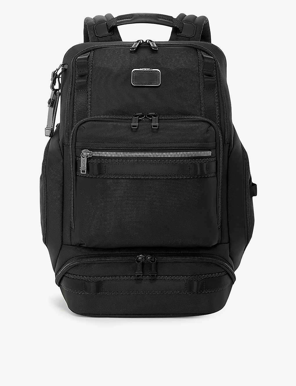 Tumi Renegade Front-pocket Top-handle Ballistic-nylon Backpack in Black ...