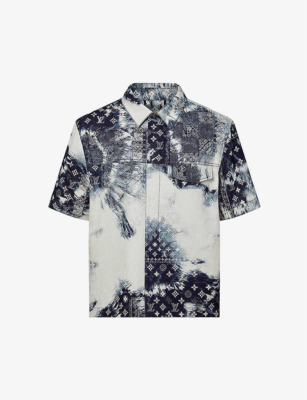 tie dye louis vuitton shirt