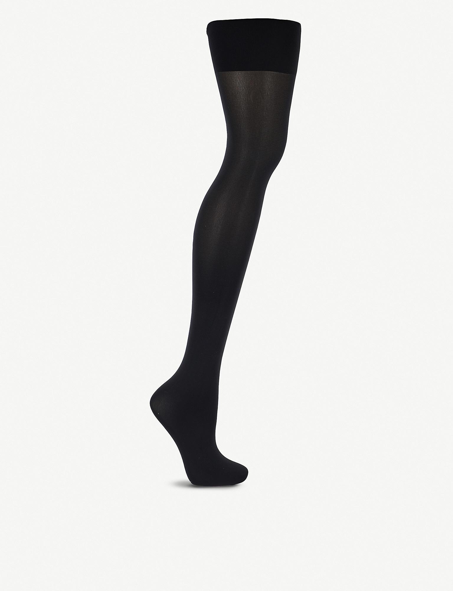 Wolford Velvet Tummy 66 Control Top Tights in Black Lyst