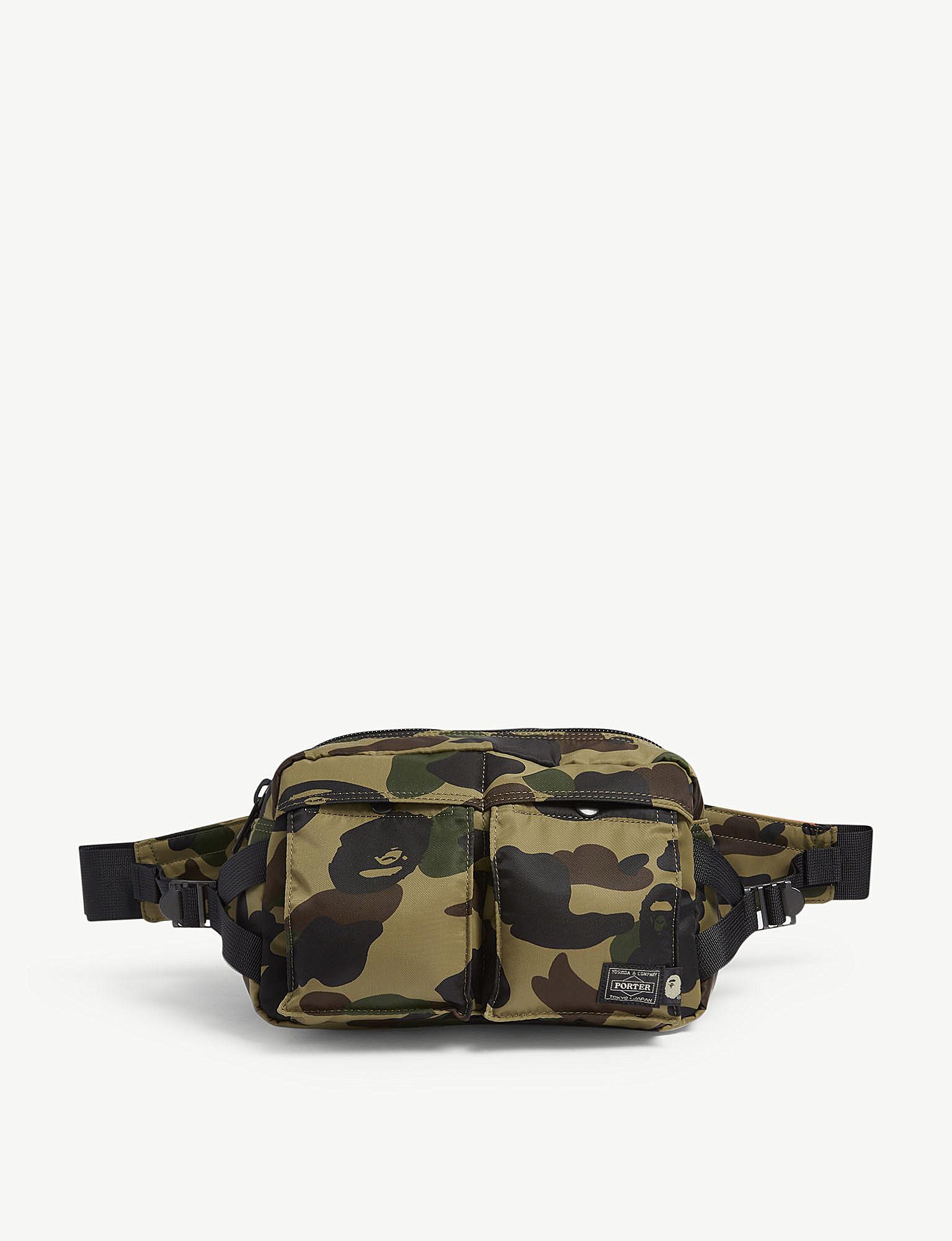 A Bathing Ape Bape X Head Porter Camouflage-print Belt Bag in 
