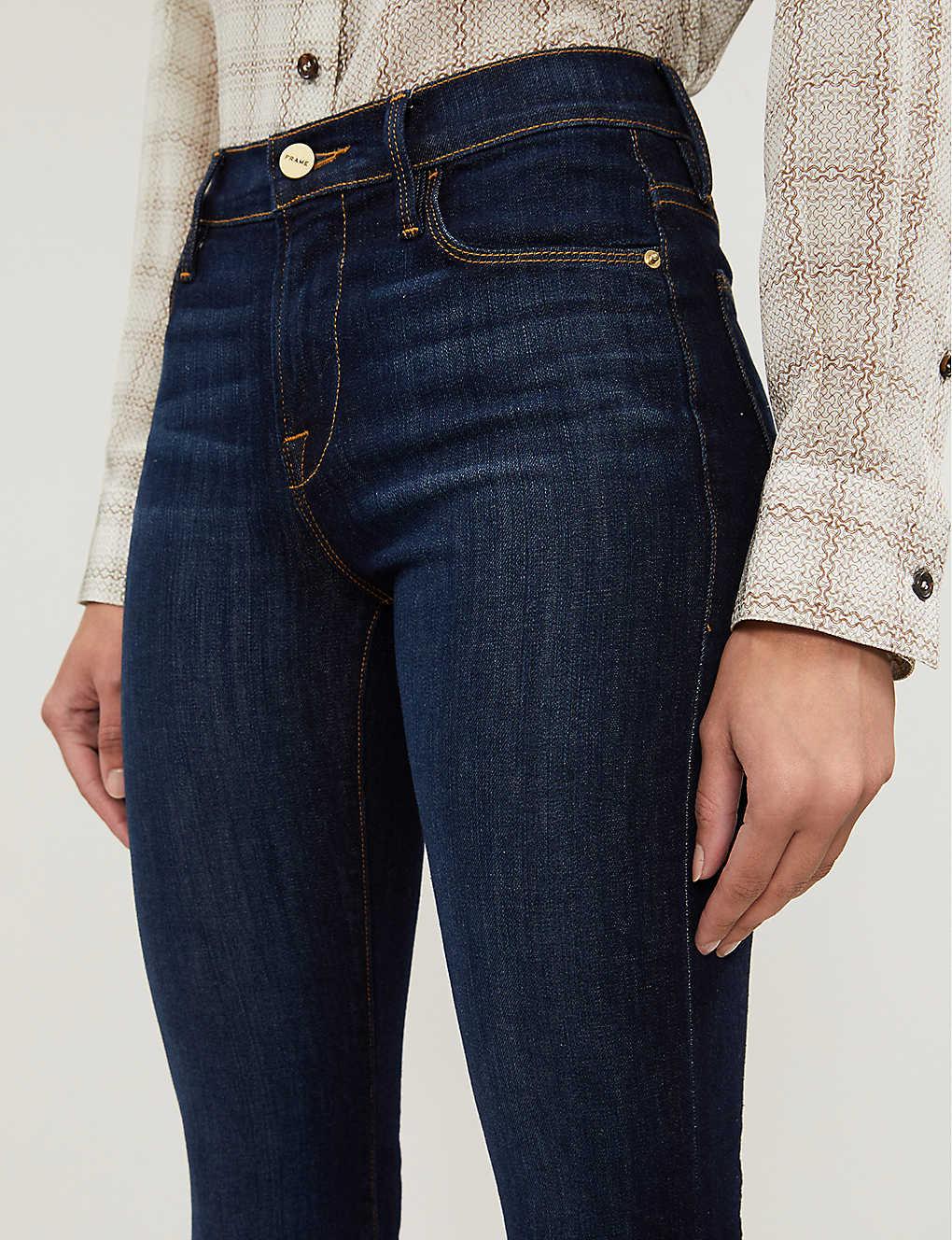FRAME Le Pixie Flare Jeans in Blue