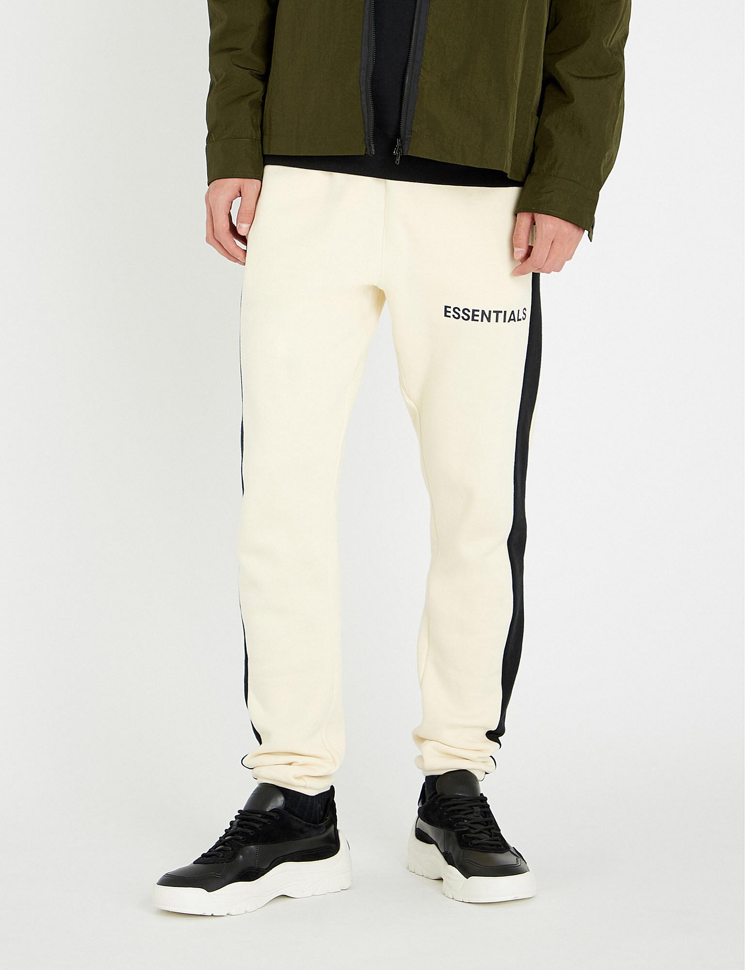 fear of god essentials side stripe sweatpants