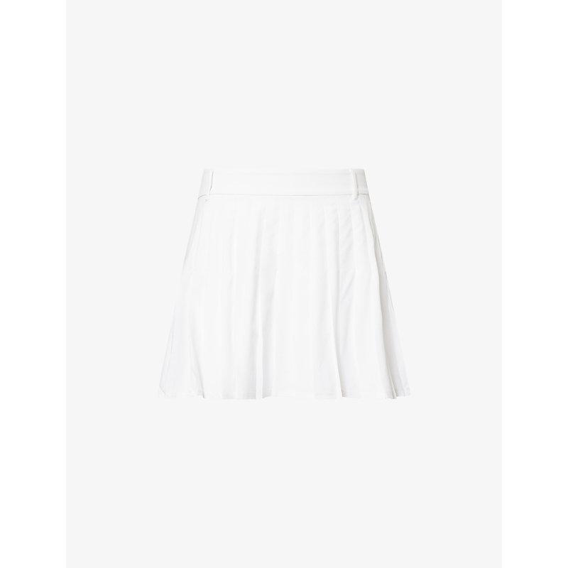 PoloRalphLauren x Wimbledonストレッチウーブン ミニスコート Polo Ralph Lauren X Wimbledon Pleated Woven Mini Skirt in