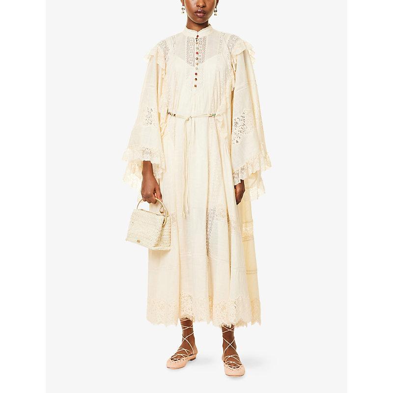 zimmermann lace trim midi dress Zimmermann Pop Lace-Trim Midi Dress