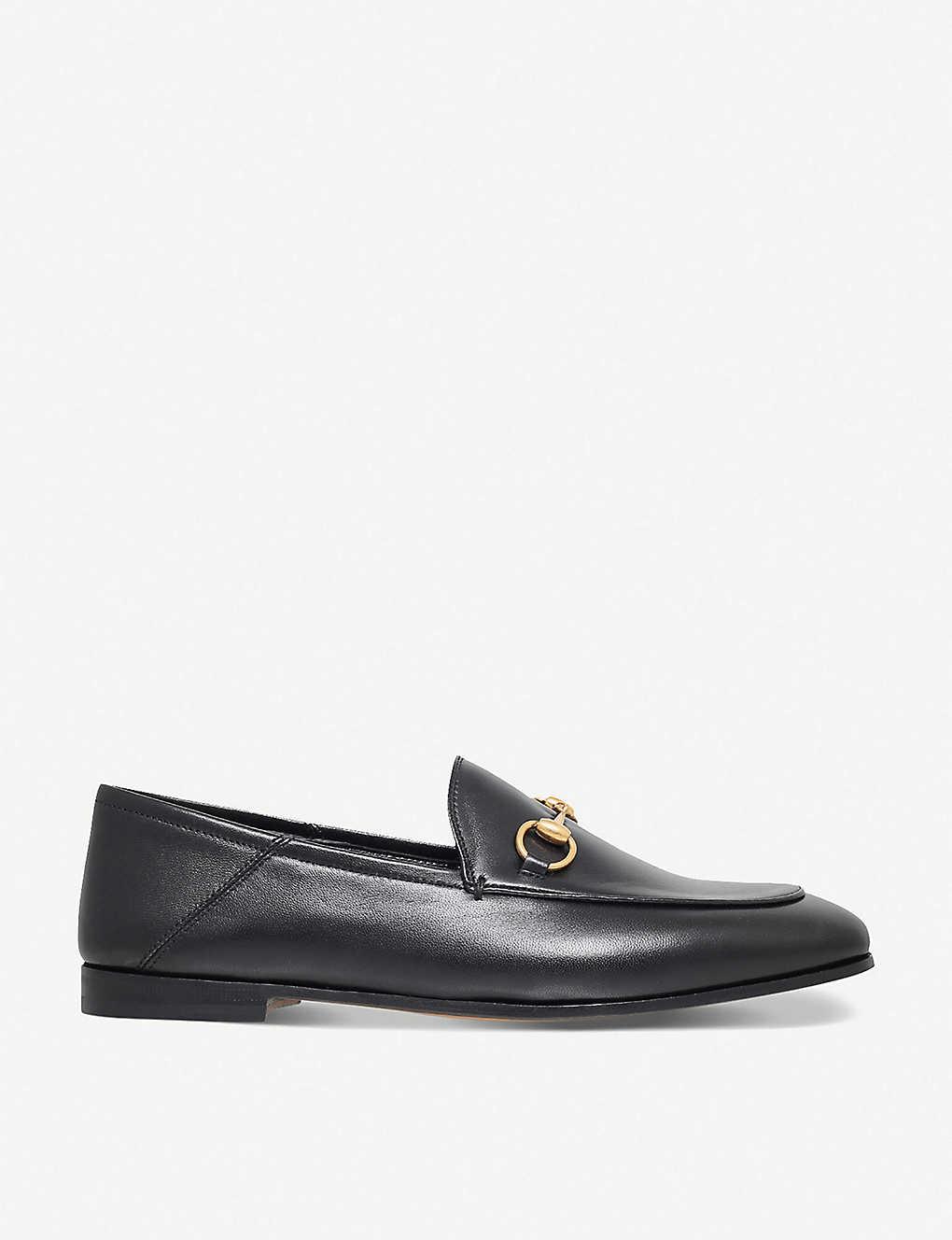 Gucci Leather Brixton Horsebit Convertible Loafer in Black (Brown ...