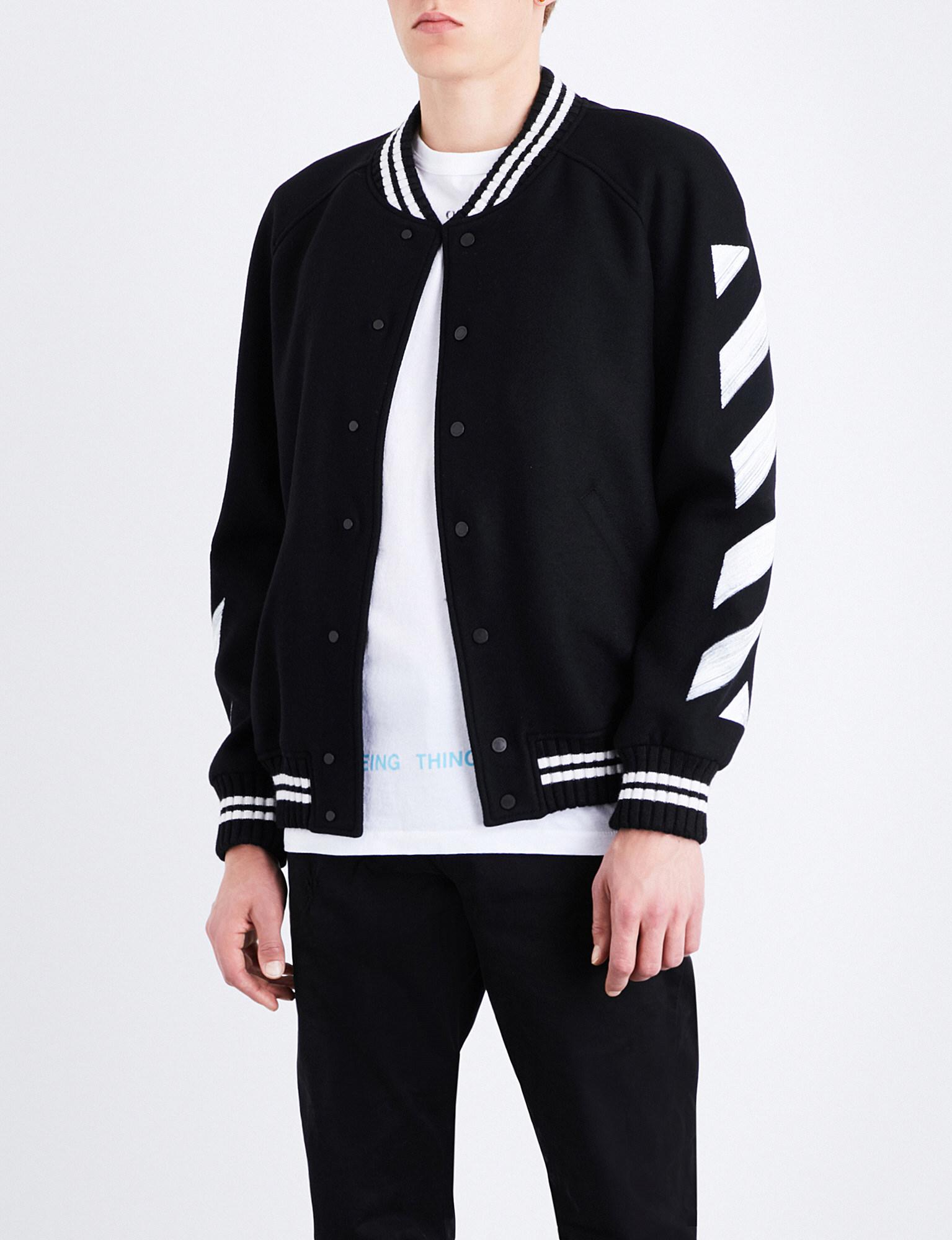 off white striped jacket