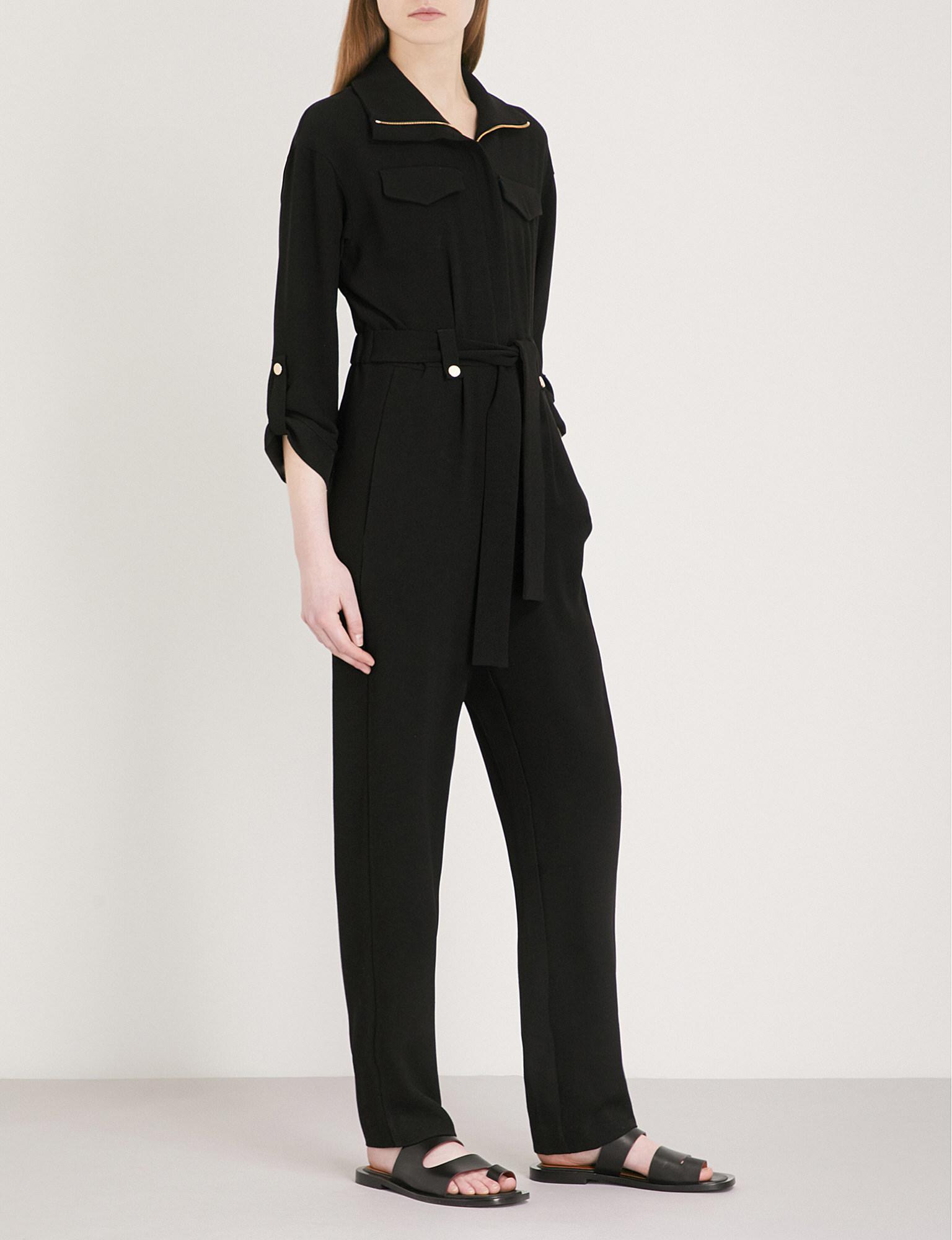 maje black jumpsuit
