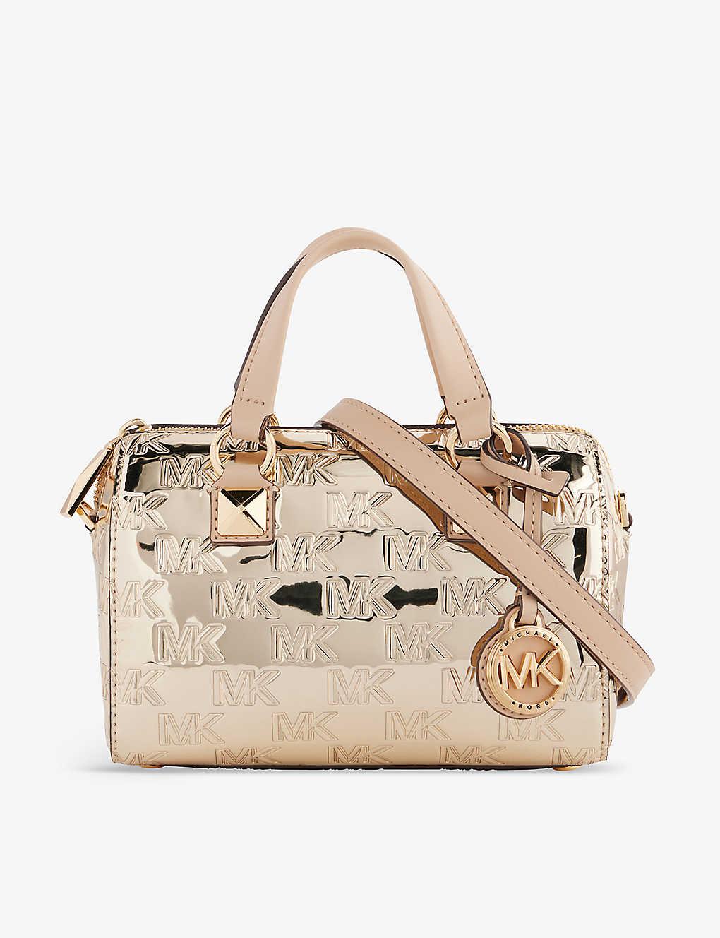 Michael kors grayson large satchel monogram deals