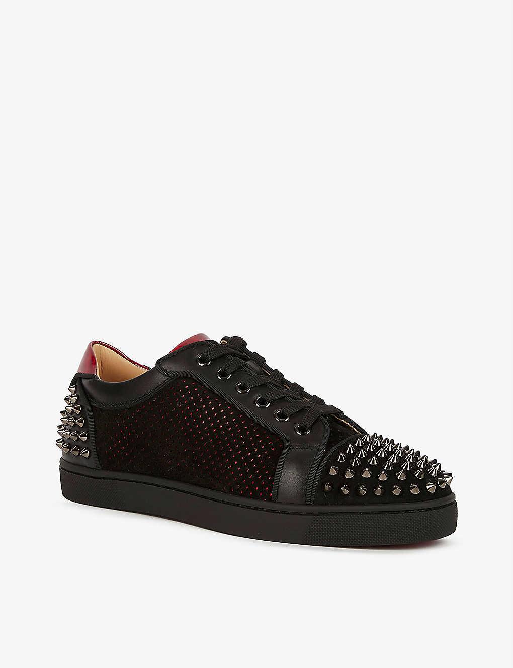 Christian Louboutin Mens Black-loubi/bk Gun Seavaste 2 Orlato Flat Sue Cr  Polka Clf 8.5 for Men | Lyst