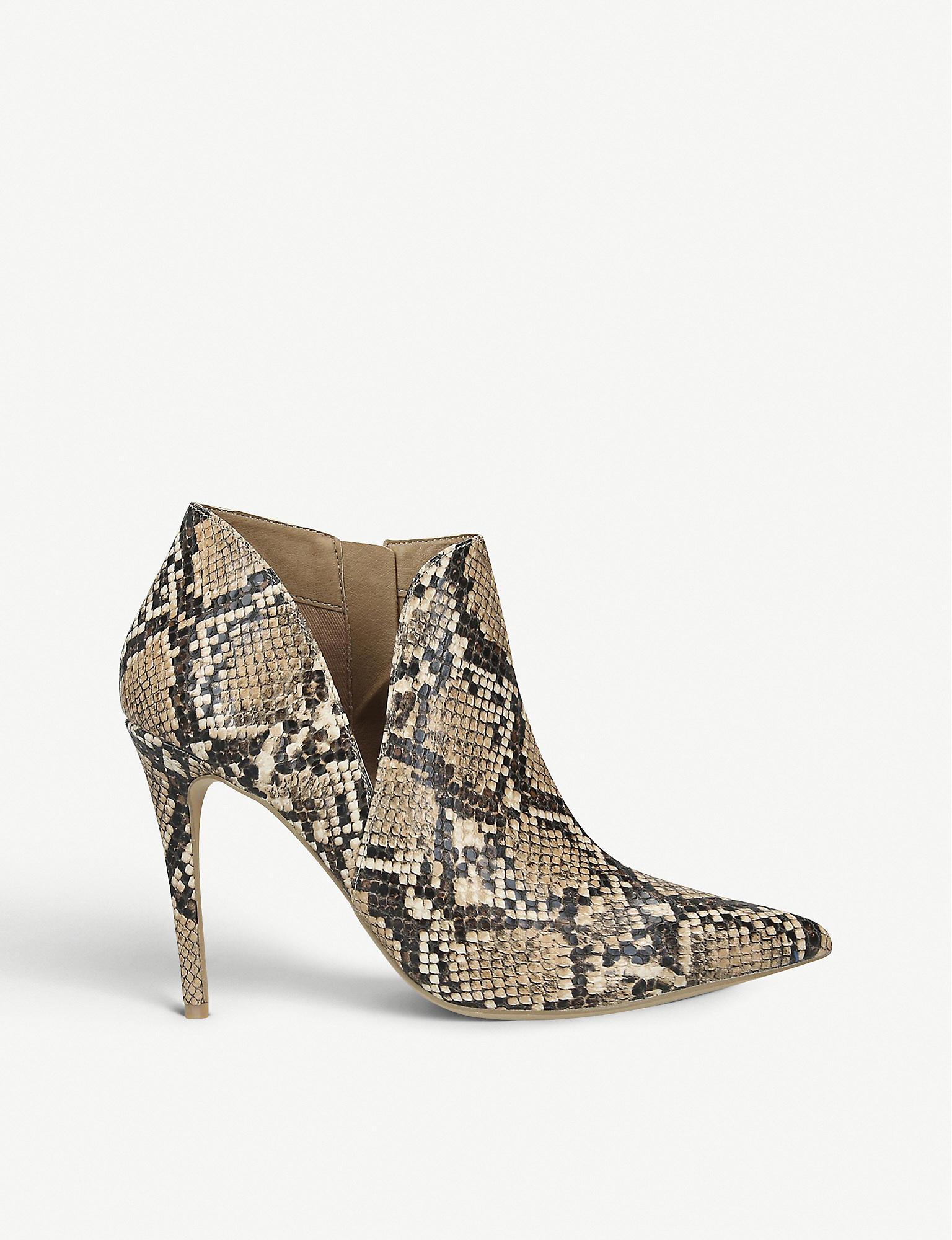 steve madden snakeskin ankle boots