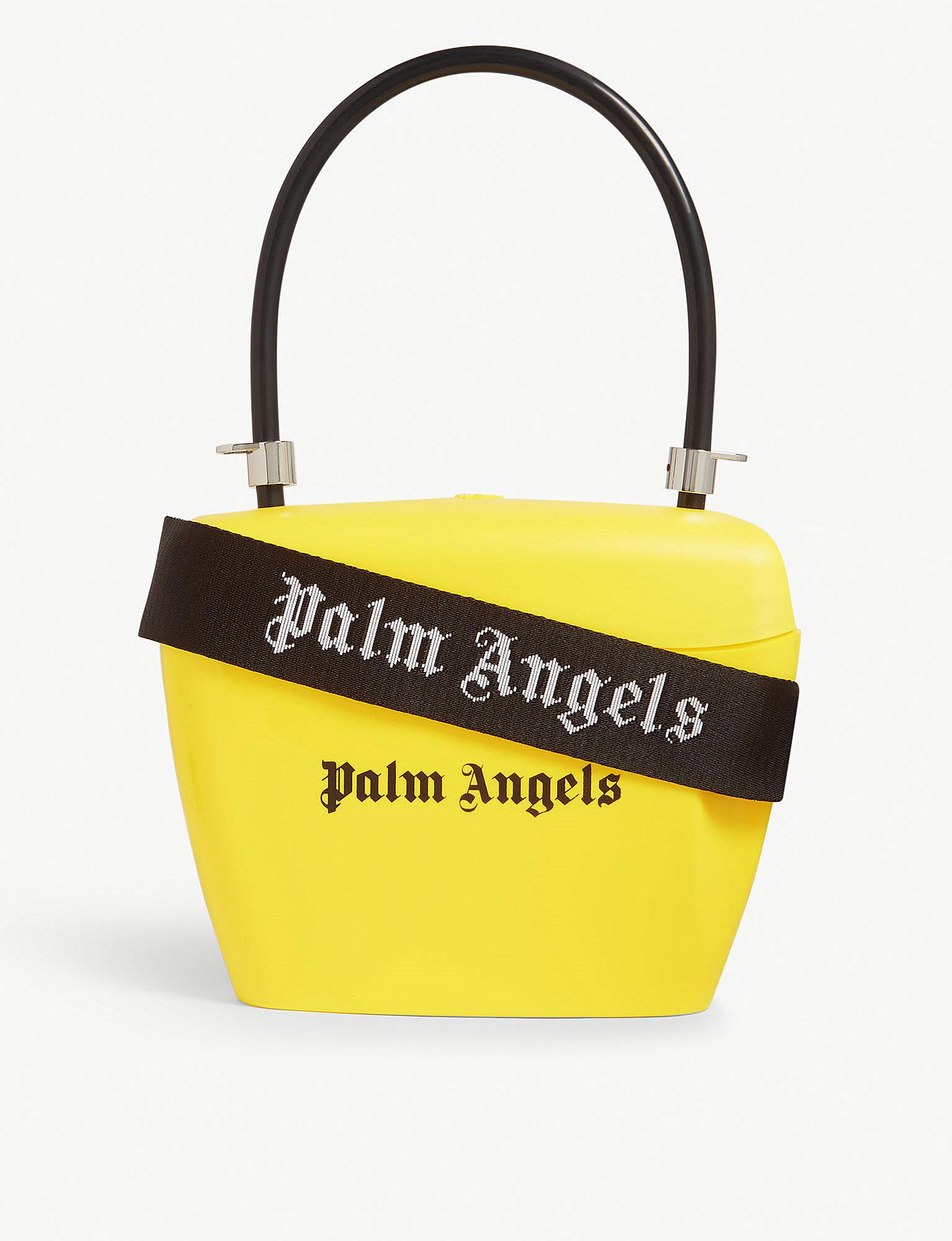 Palm Angels Padlock Strap Bag in Yellow | Lyst