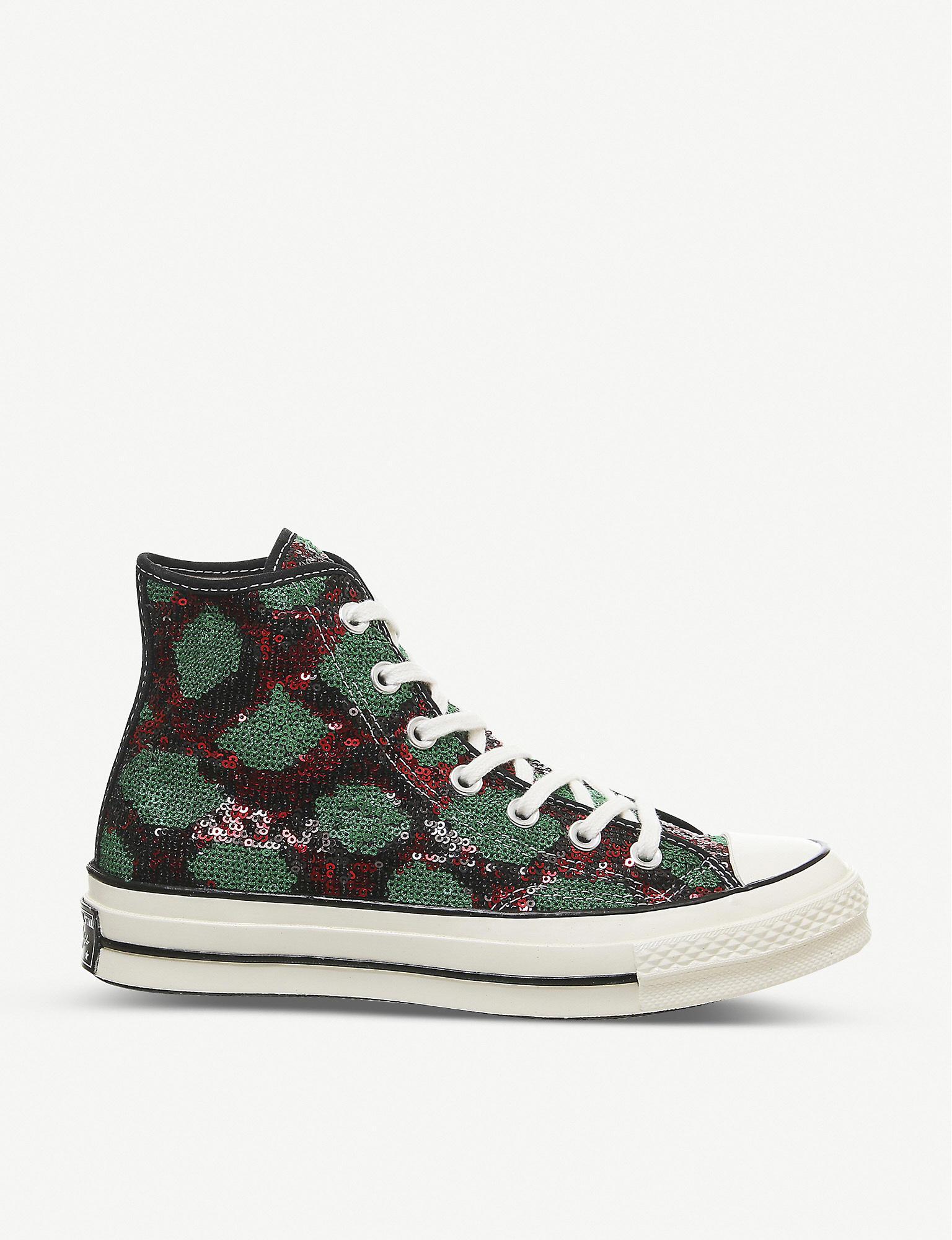 green sequin converse