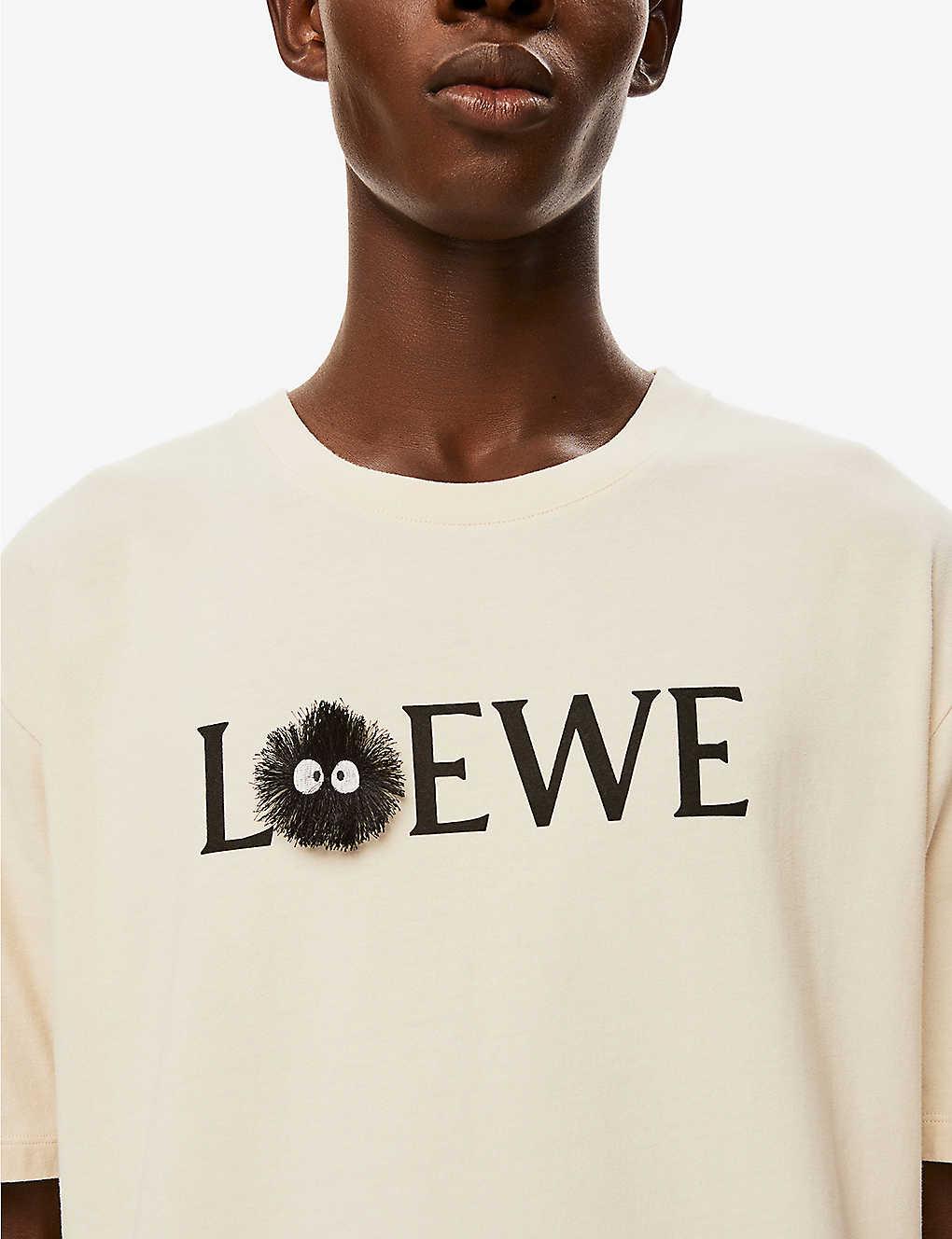 Loewe X My Neighbor Totoro Dust Bunnies Stretch Cotton-blend T-shirt in  Natural | Lyst