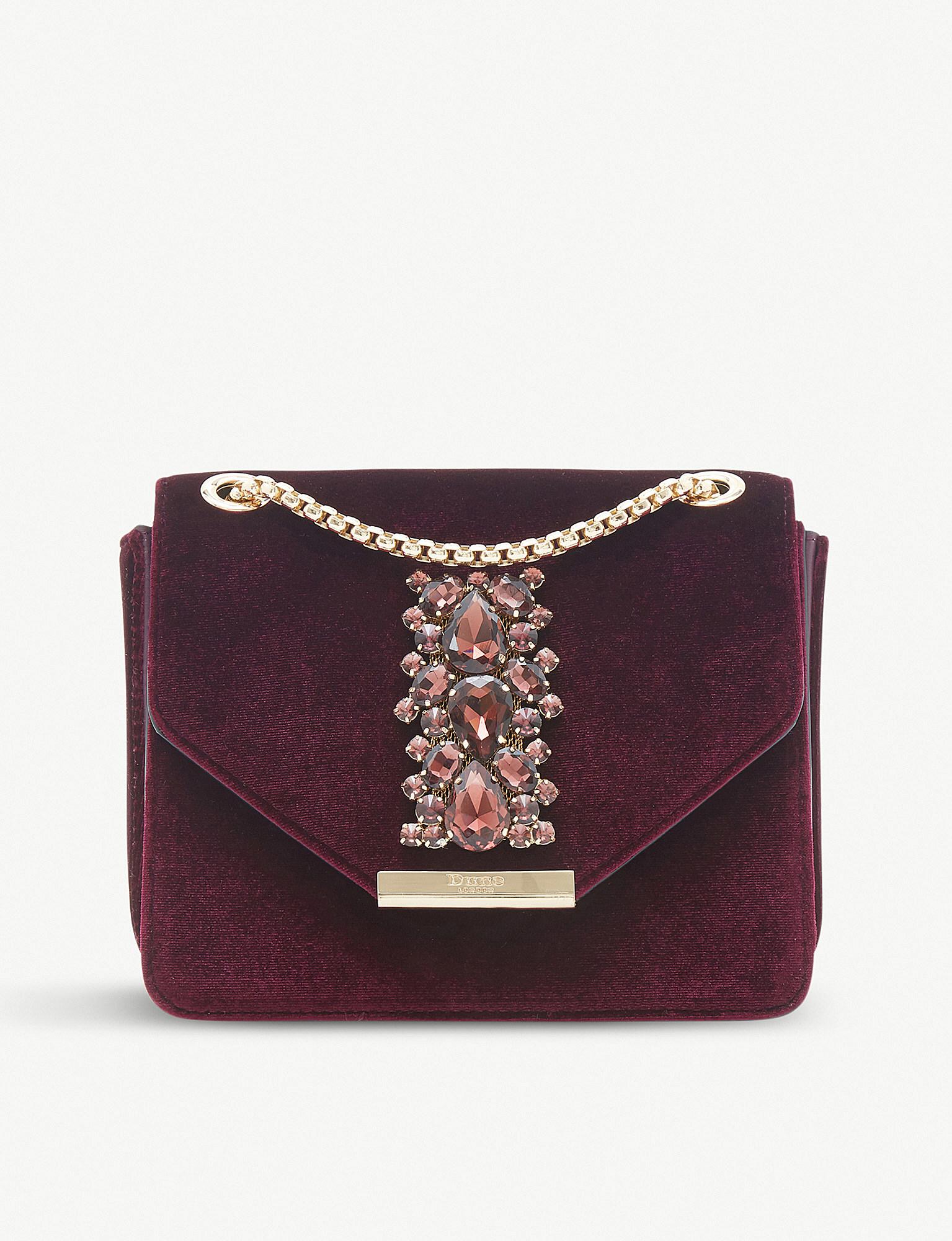 dune velvet bag