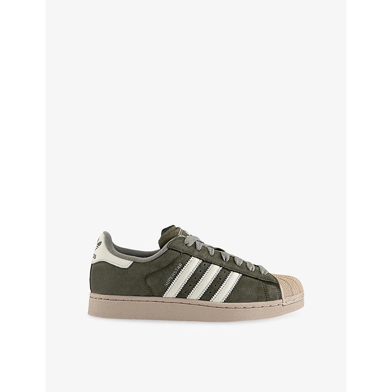 adidas gazelle silver green womens adidas Superstar II Shoes - Men's - Semi Court Green / Cloud White main image 1