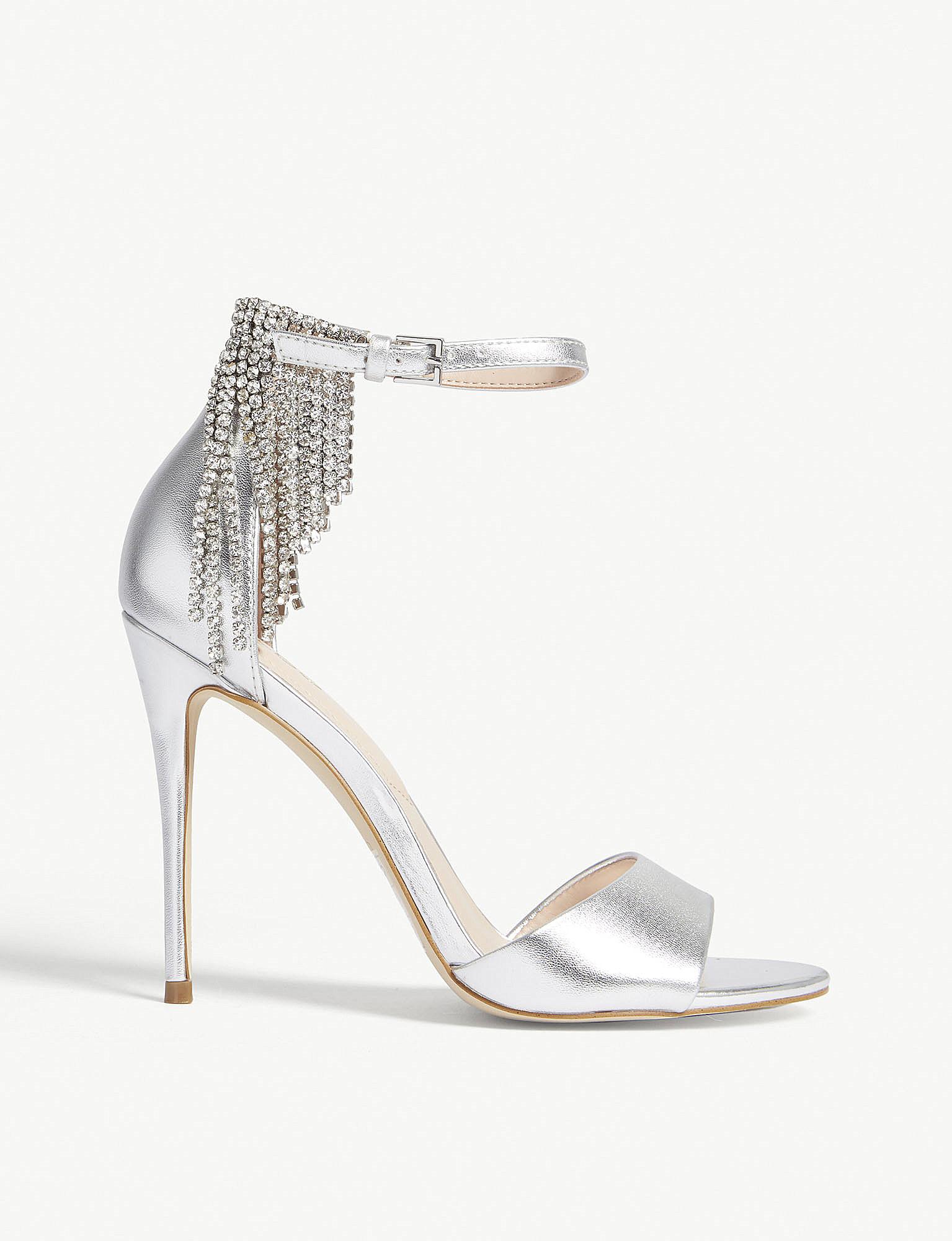 rhinestone ankle strap sandals