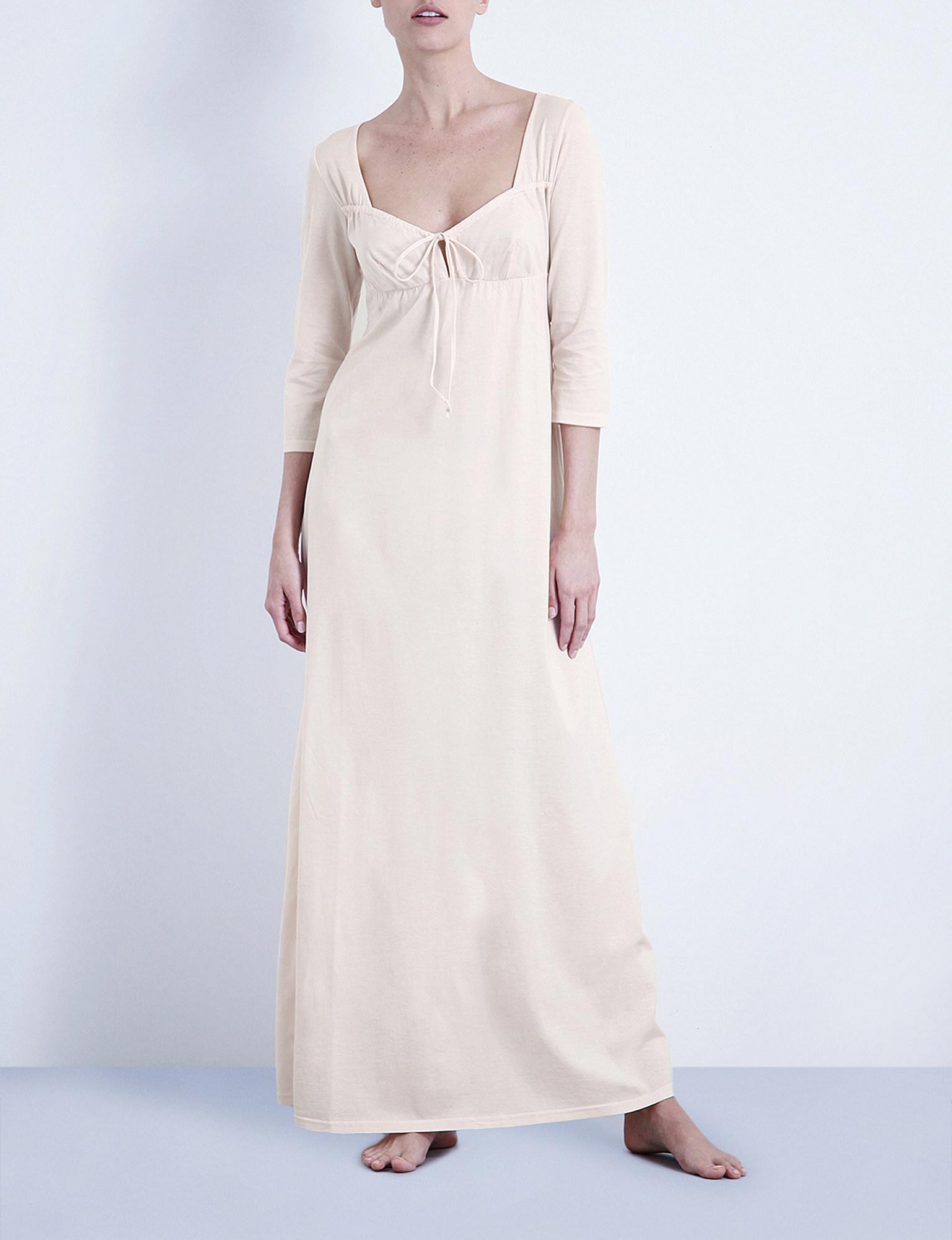 long cotton jersey nightdress