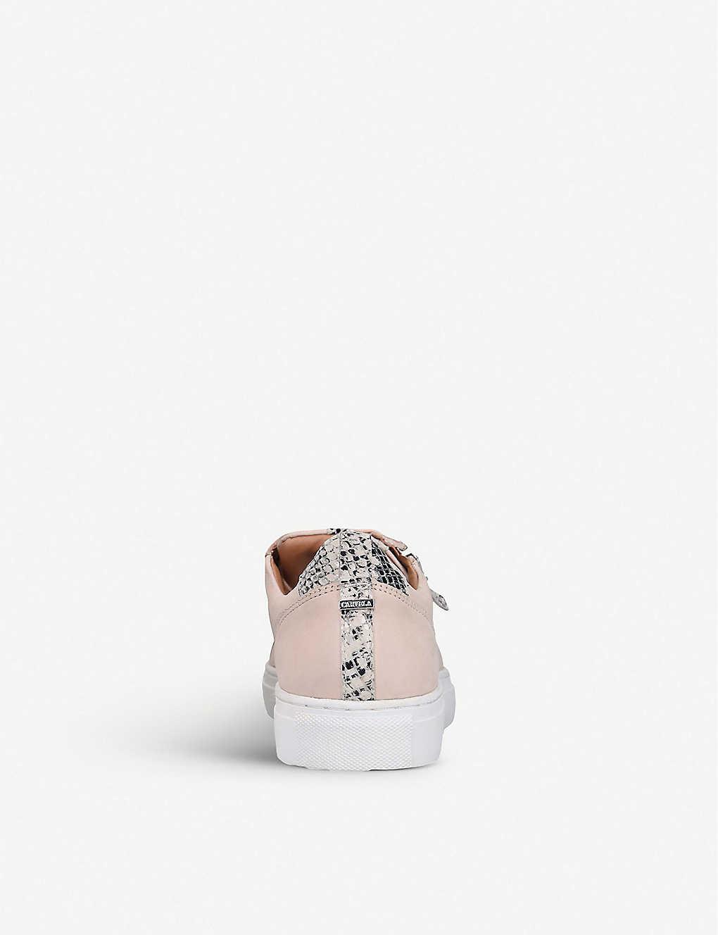 carvela snakeskin trainers