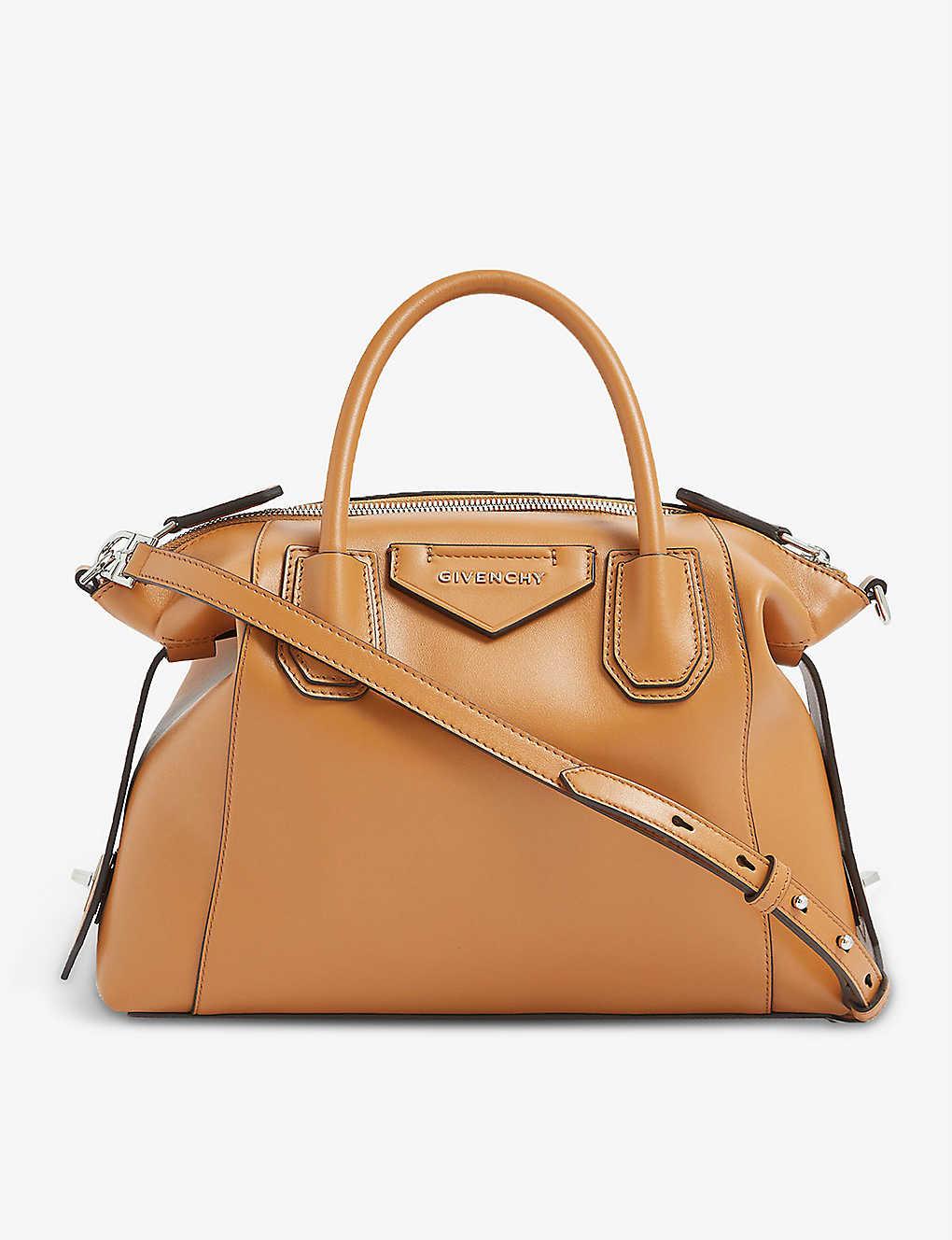 Givenchy Ladies Tan Brown Leather Antigona Soft Small Tote Bag - Lyst