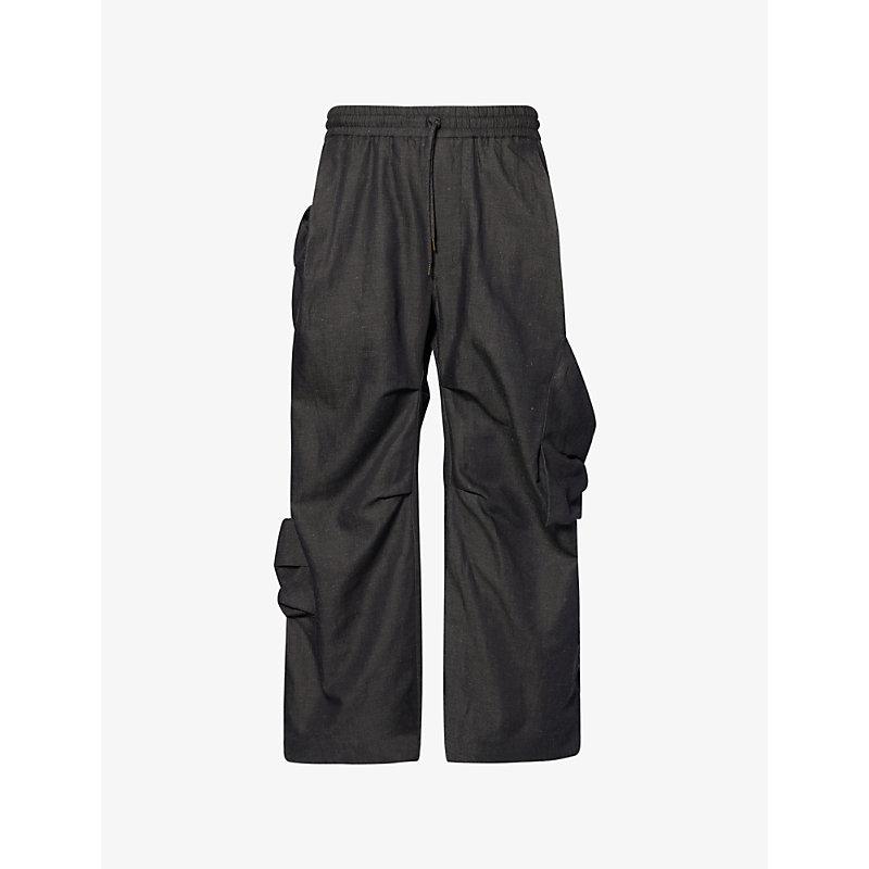 Vivienne Westwood Achilles Cotton And Linen-Blend Cargo Trousers