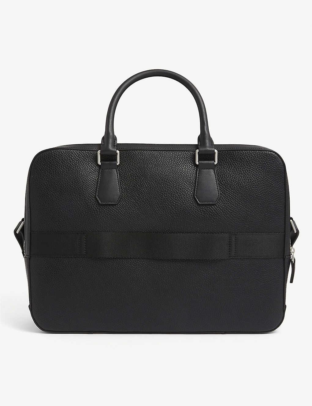 Tommy Hilfiger Th Modern Faux-leather Work Bag in Black for Men | Lyst