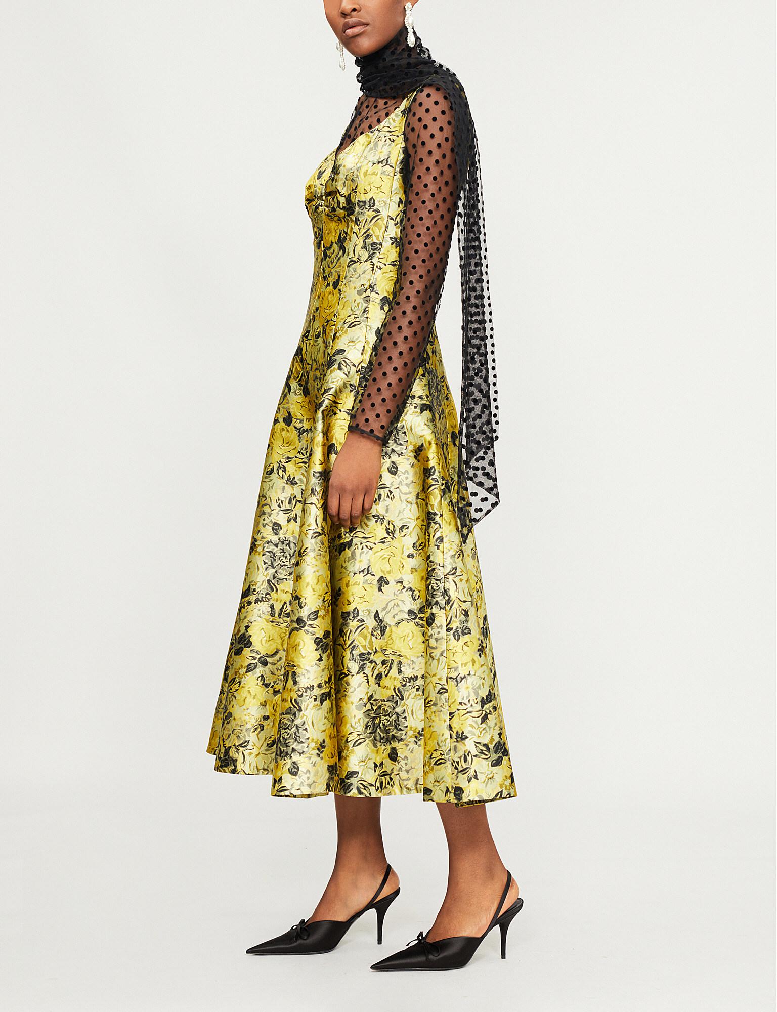 erdem yellow dress