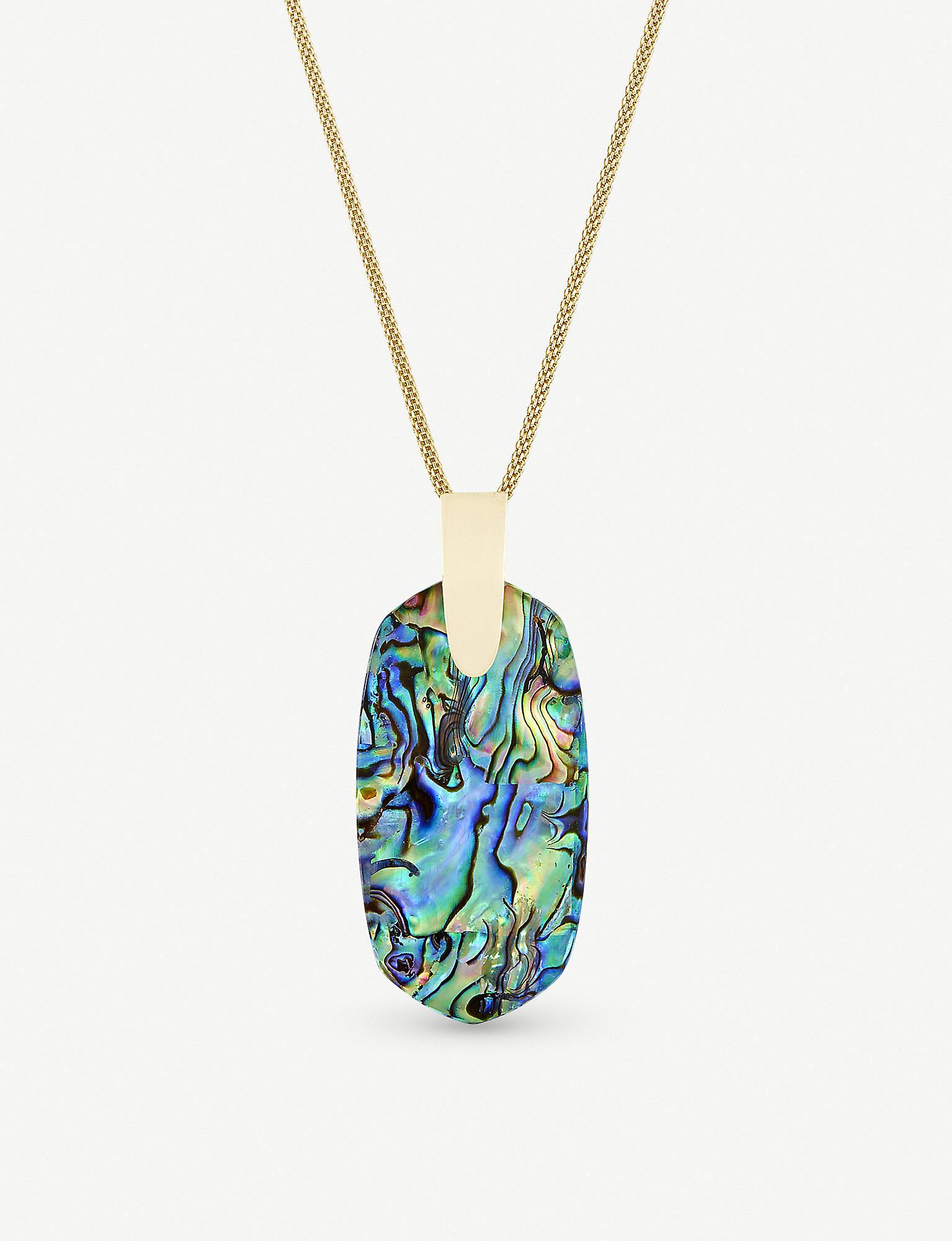 Kendra Scott Inez 14ct Goldplated And Abalone Shell