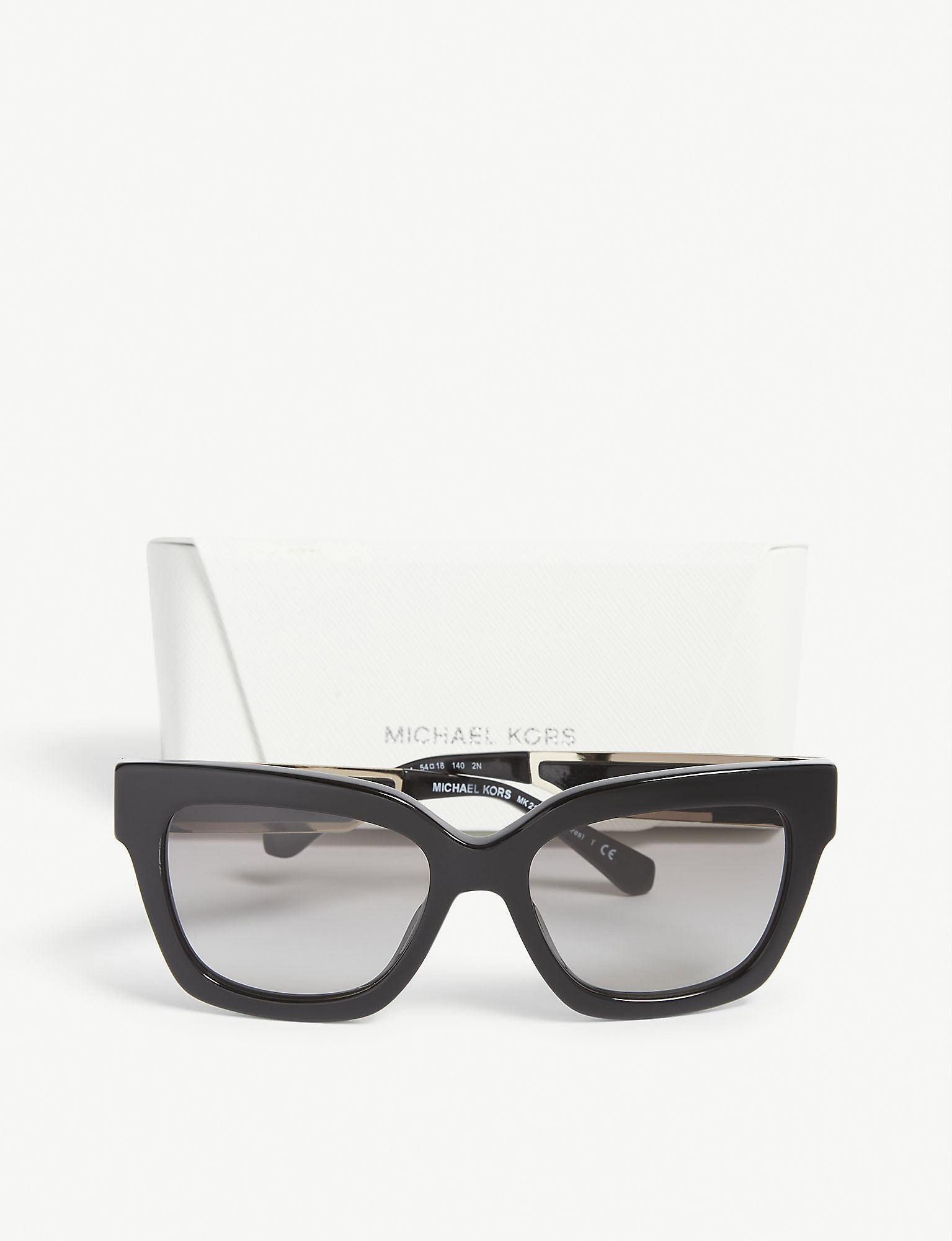 michael kors black cat eye sunglasses