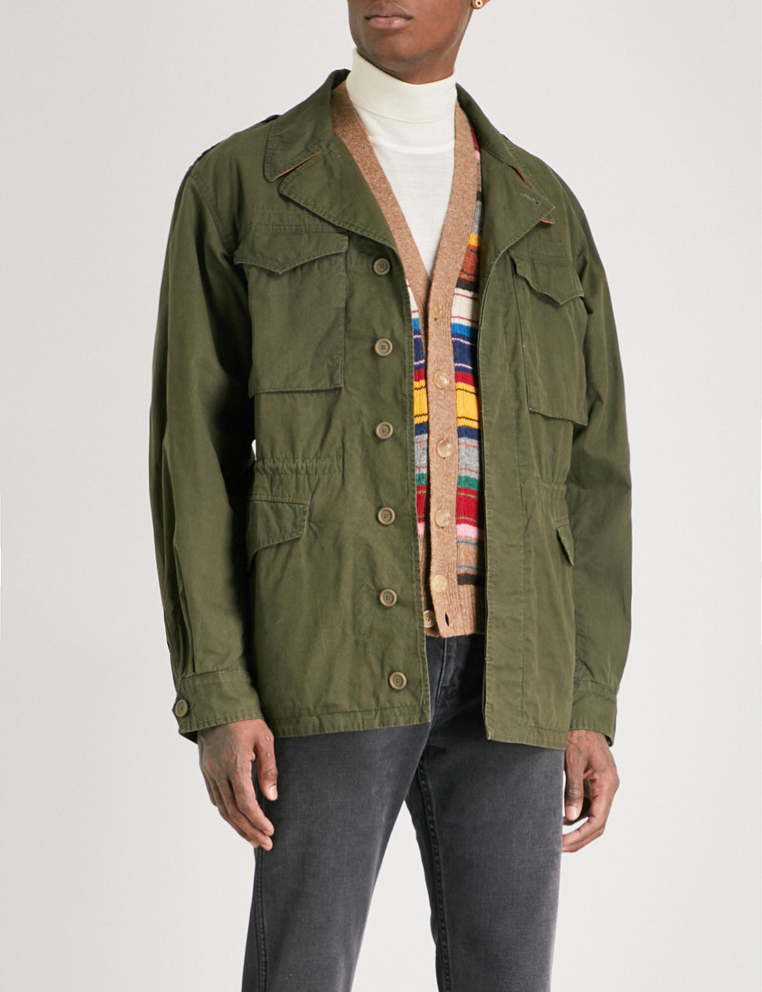 Logo-print Cotton-blend Field Jacket 