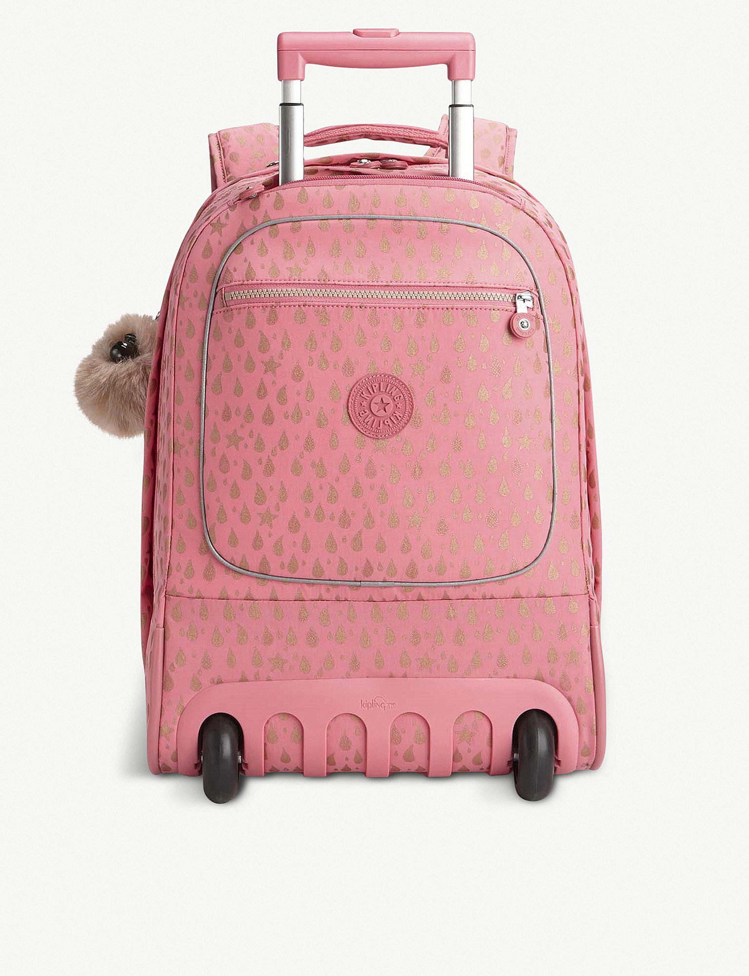 Kipling Clas Soobin Wheeled Backpack in Pink | Lyst