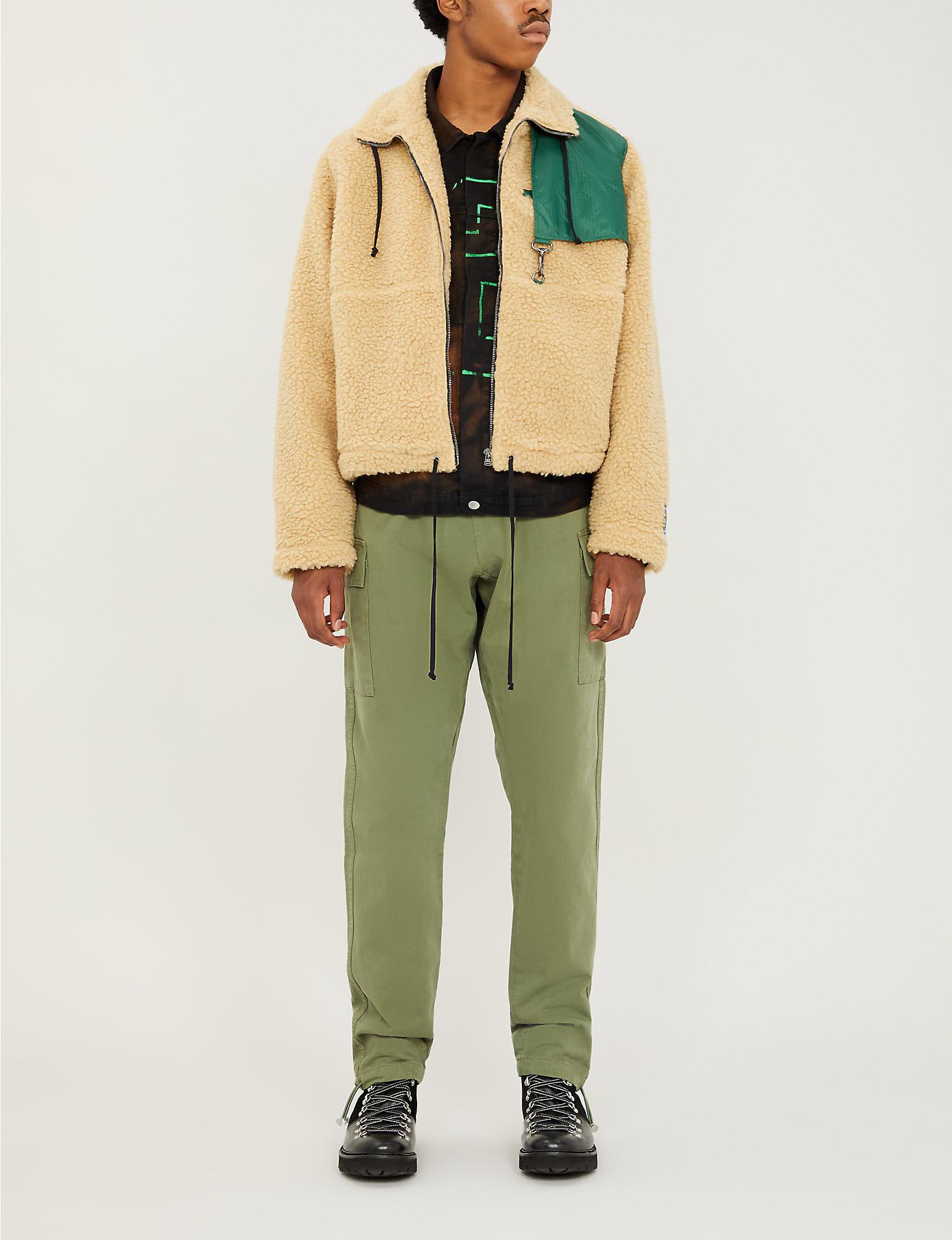 fleece cropped jacket